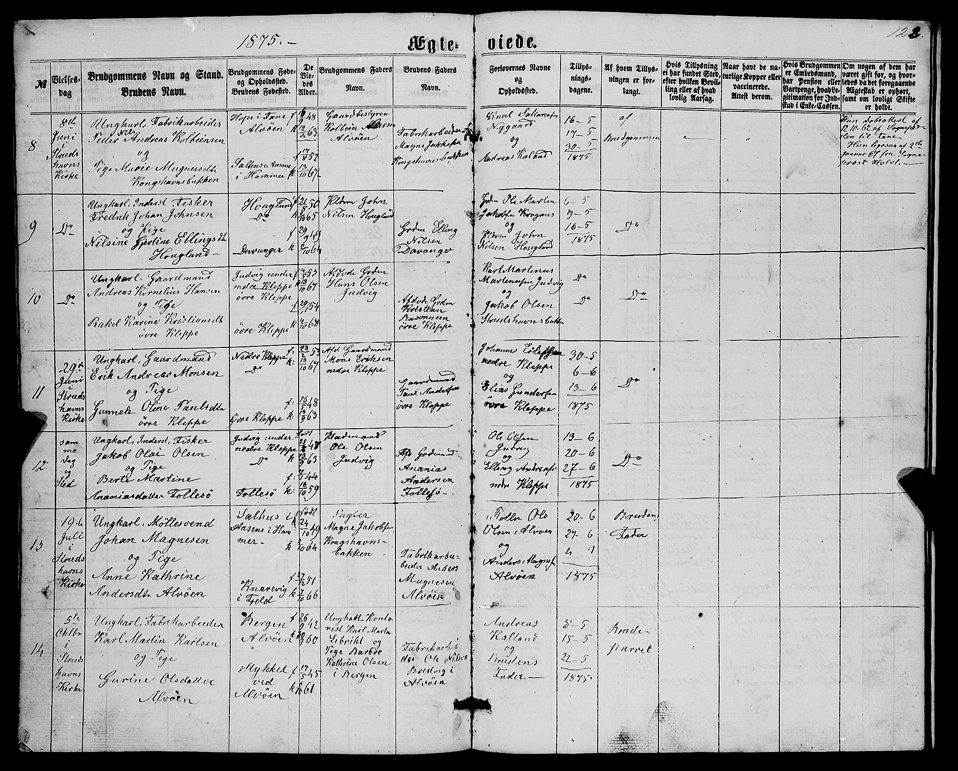 Askøy Sokneprestembete, AV/SAB-A-74101/H/Ha/Hab/Haba/L0006: Parish register (copy) no. A 6, 1861-1881, p. 123