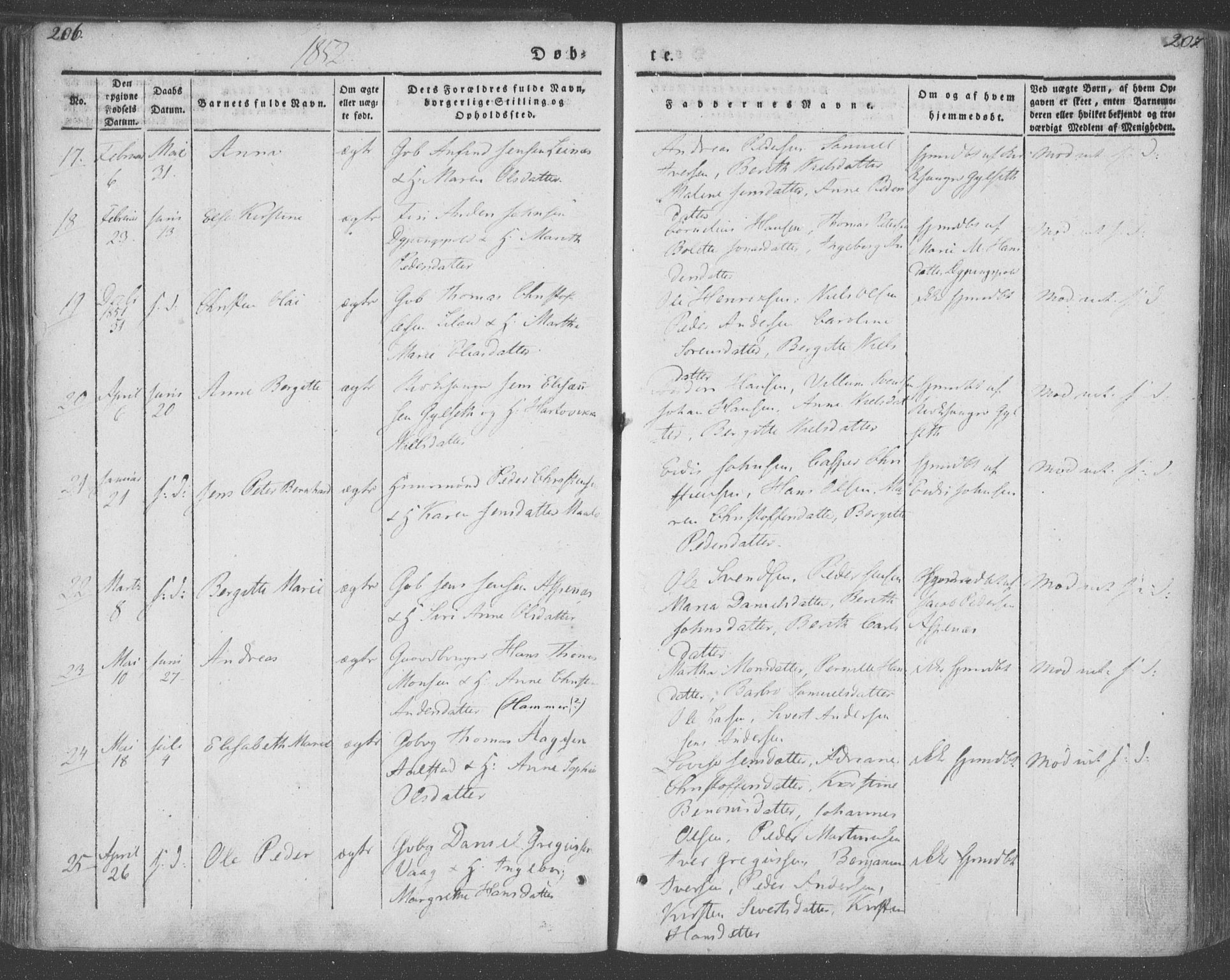 Ministerialprotokoller, klokkerbøker og fødselsregistre - Nordland, AV/SAT-A-1459/855/L0799: Parish register (official) no. 855A07, 1834-1852, p. 206-207