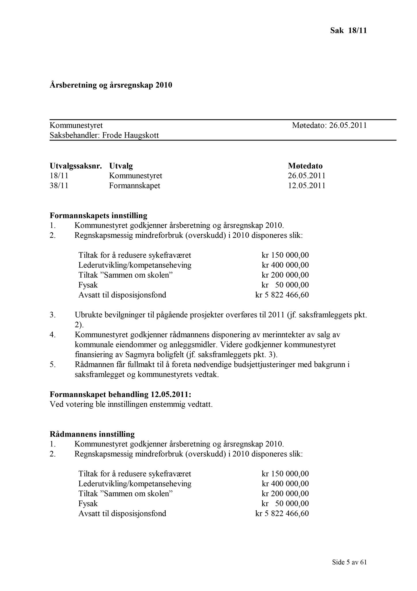 Klæbu Kommune, TRKO/KK/01-KS/L004: Kommunestyret - Møtedokumenter, 2011, p. 323