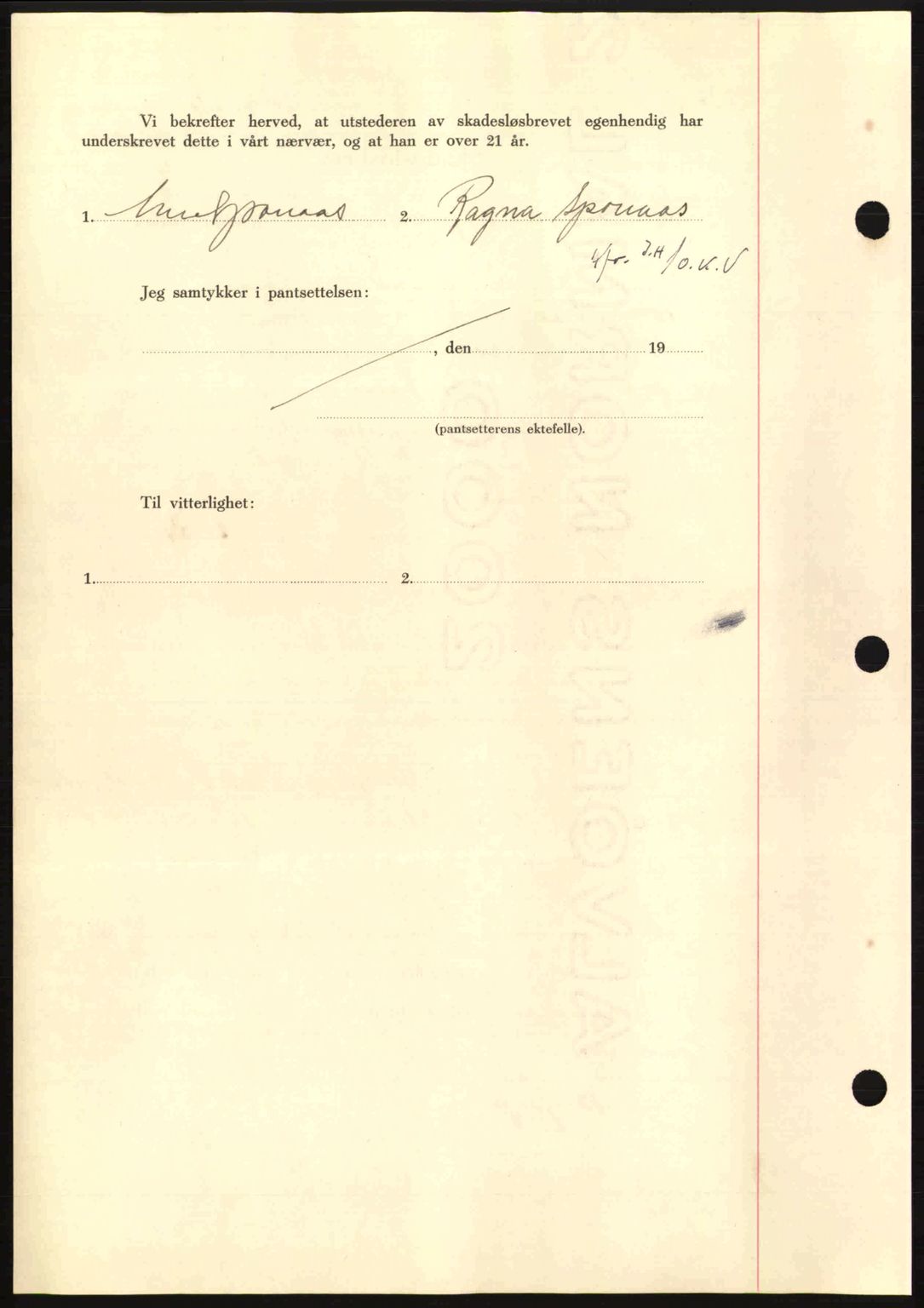 Nordmøre sorenskriveri, AV/SAT-A-4132/1/2/2Ca: Mortgage book no. B87, 1940-1941, Diary no: : 677/1941