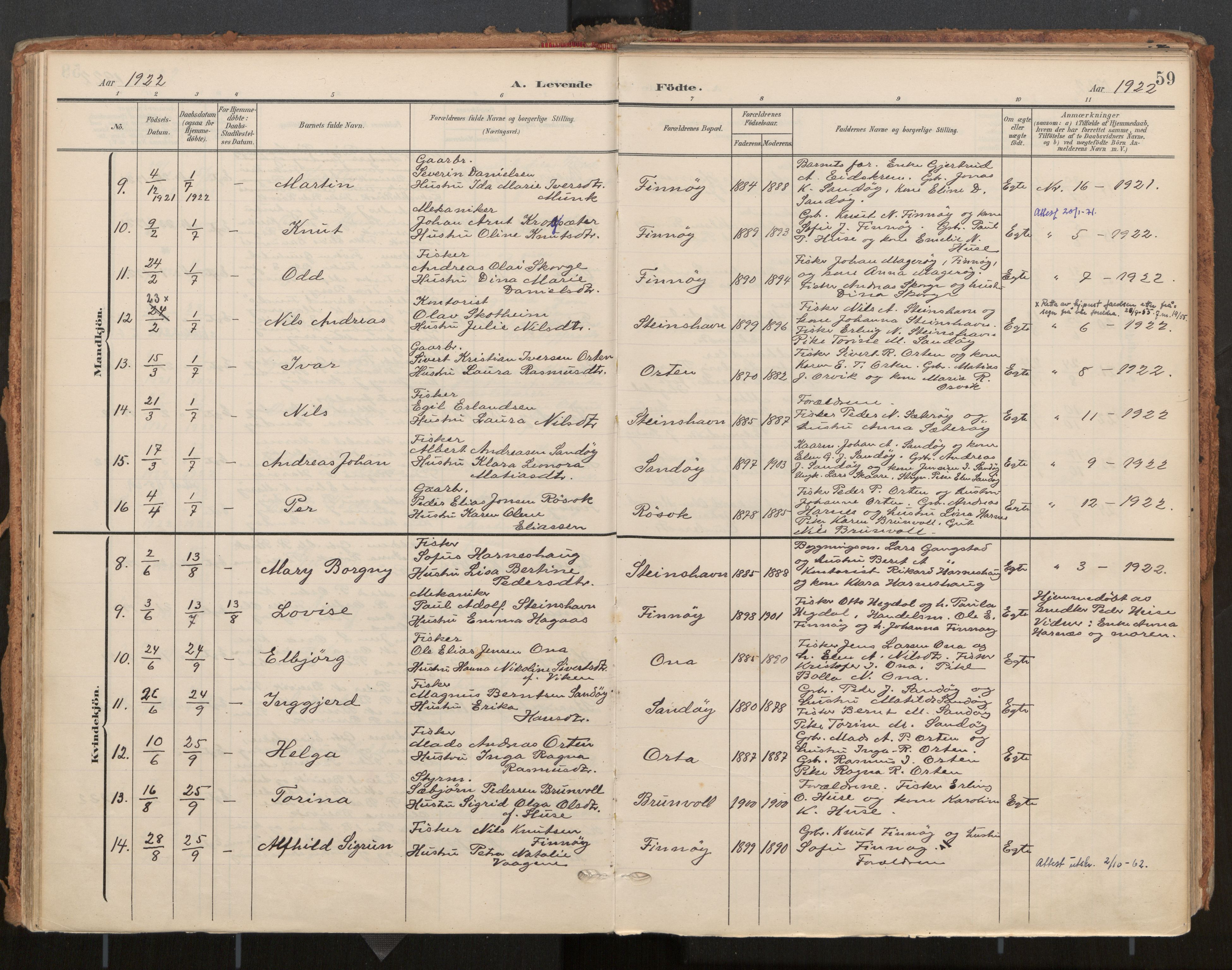 Ministerialprotokoller, klokkerbøker og fødselsregistre - Møre og Romsdal, AV/SAT-A-1454/561/L0730: Parish register (official) no. 561A04, 1901-1929, p. 59