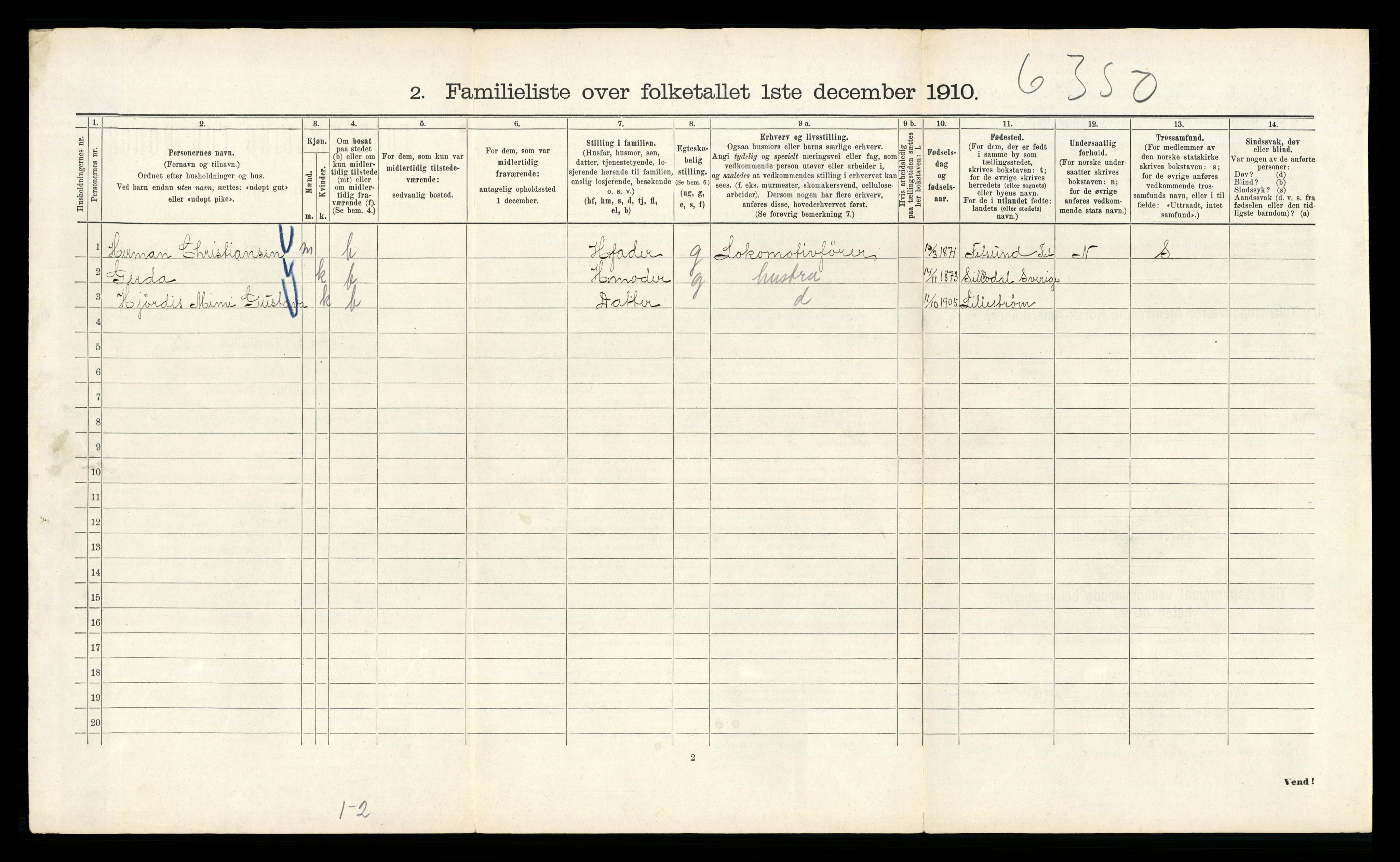 RA, 1910 census for Kristiania, 1910, p. 51048