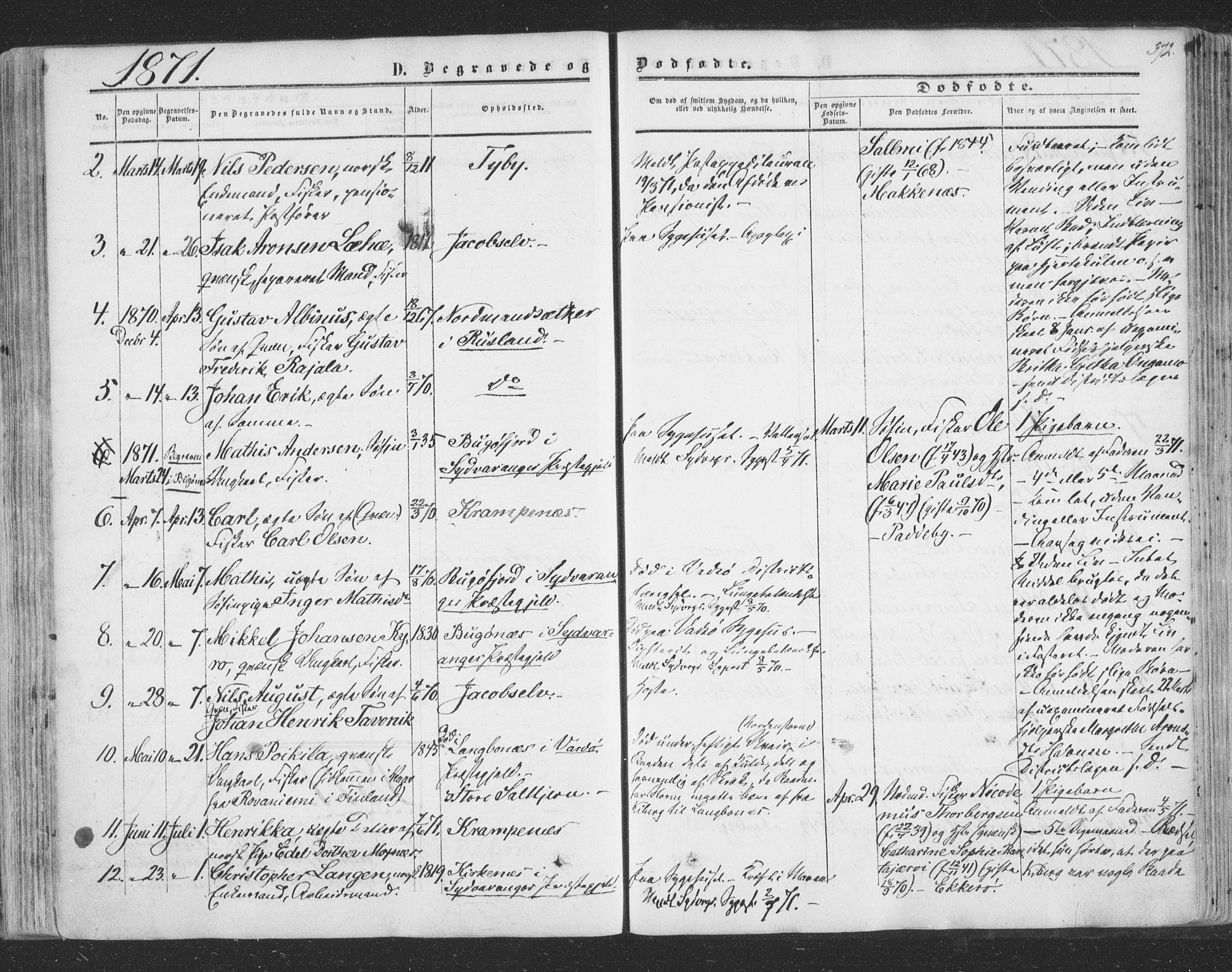Vadsø sokneprestkontor, SATØ/S-1325/H/Ha/L0004kirke: Parish register (official) no. 4, 1854-1880, p. 372