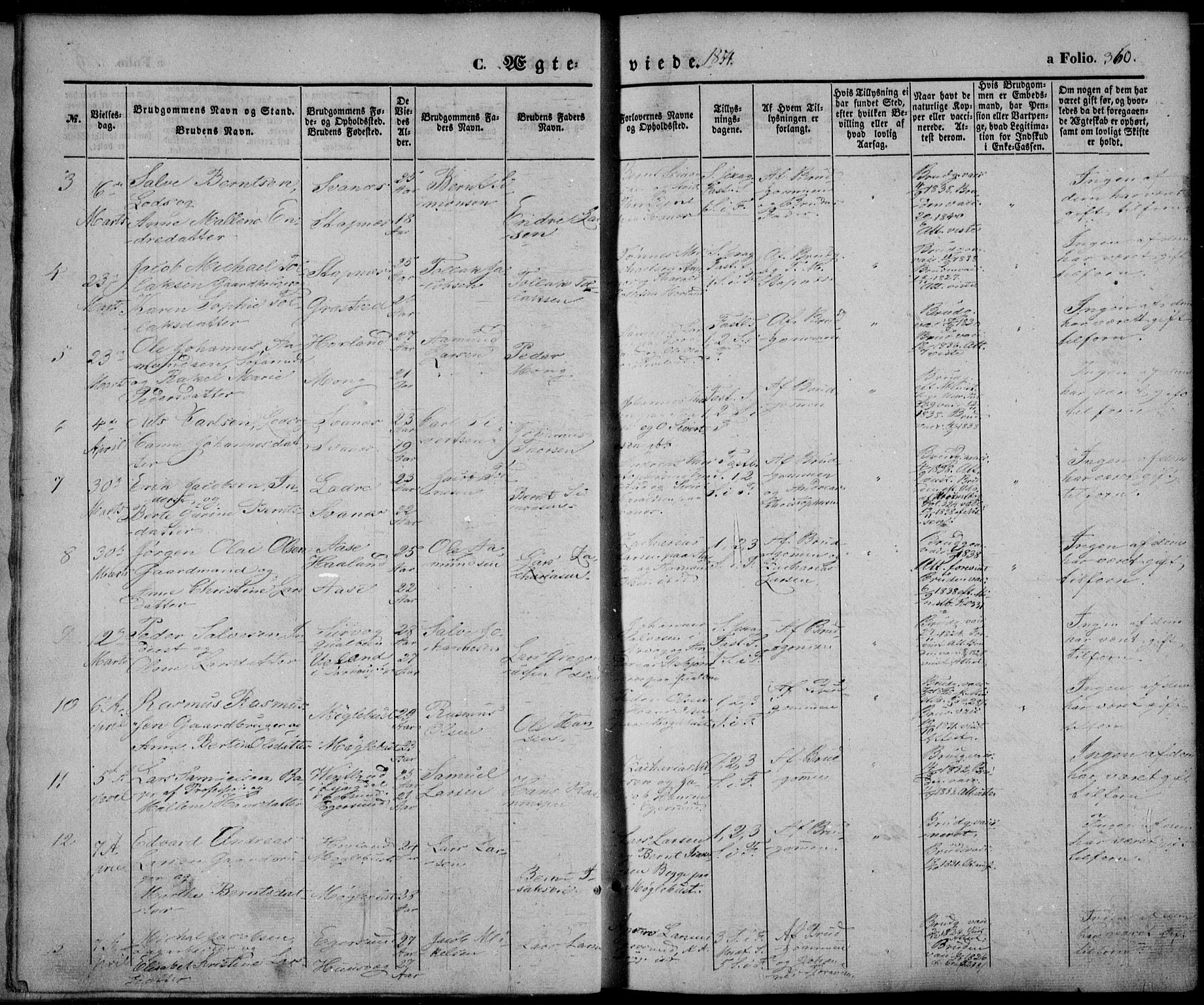 Eigersund sokneprestkontor, SAST/A-101807/S08/L0013: Parish register (official) no. A 12.2, 1850-1865, p. 360