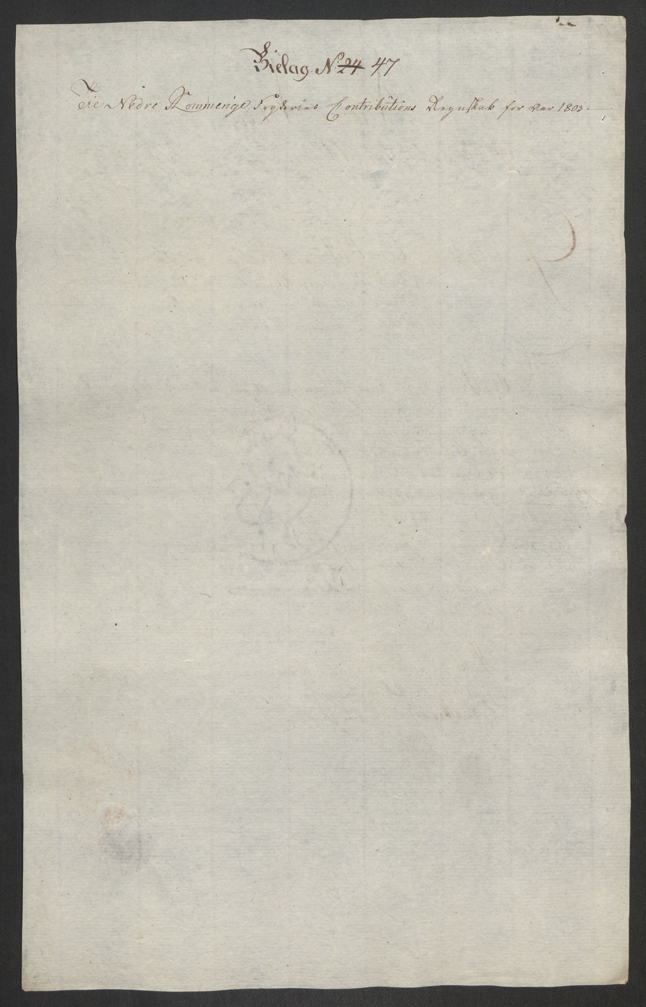 Rentekammeret inntil 1814, Reviderte regnskaper, Fogderegnskap, AV/RA-EA-4092/R11/L0679: Fogderegnskap Nedre Romerike, 1803, p. 157