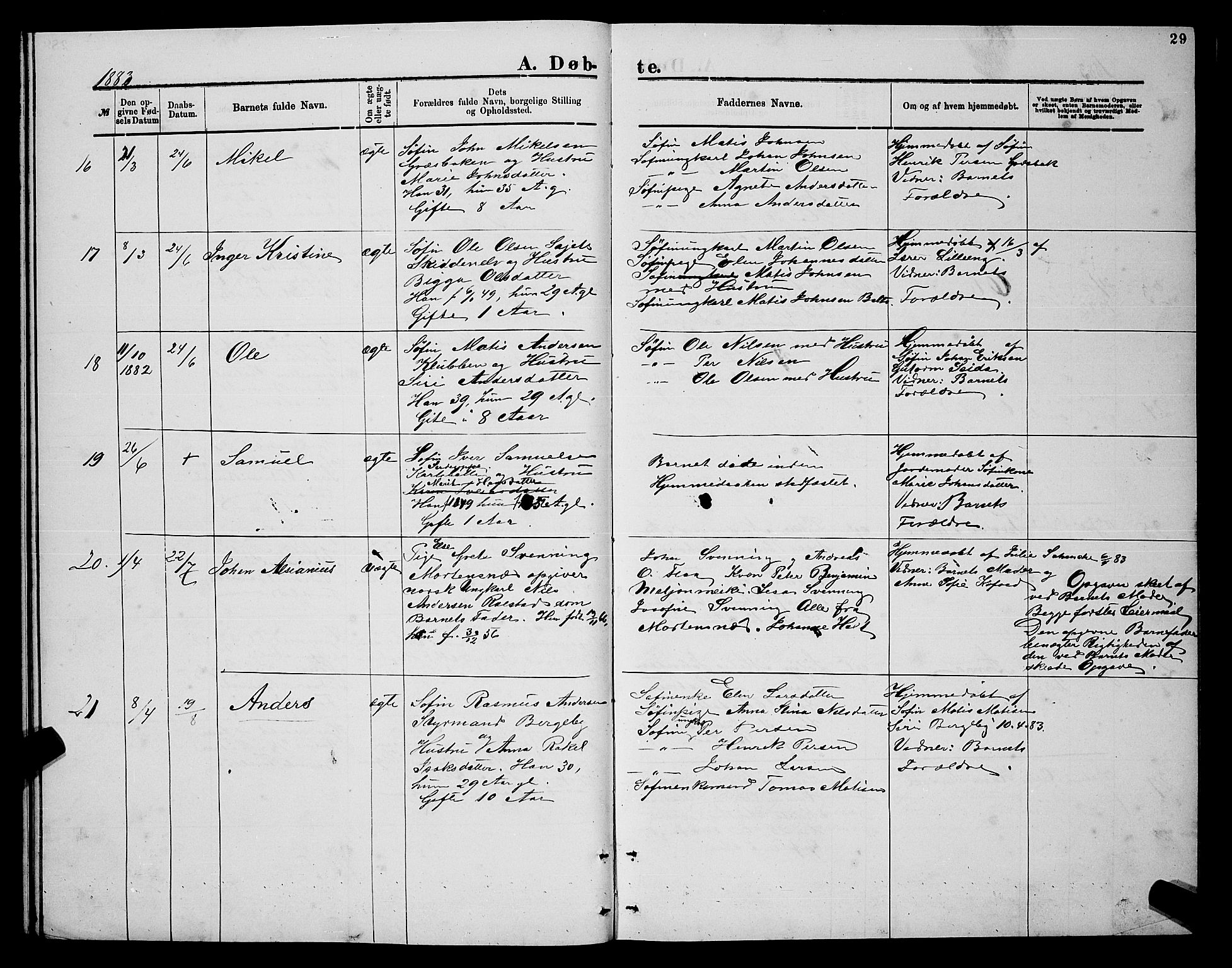Nesseby sokneprestkontor, AV/SATØ-S-1330/H/Hb/L0004klokker: Parish register (copy) no. 4, 1877-1884, p. 29