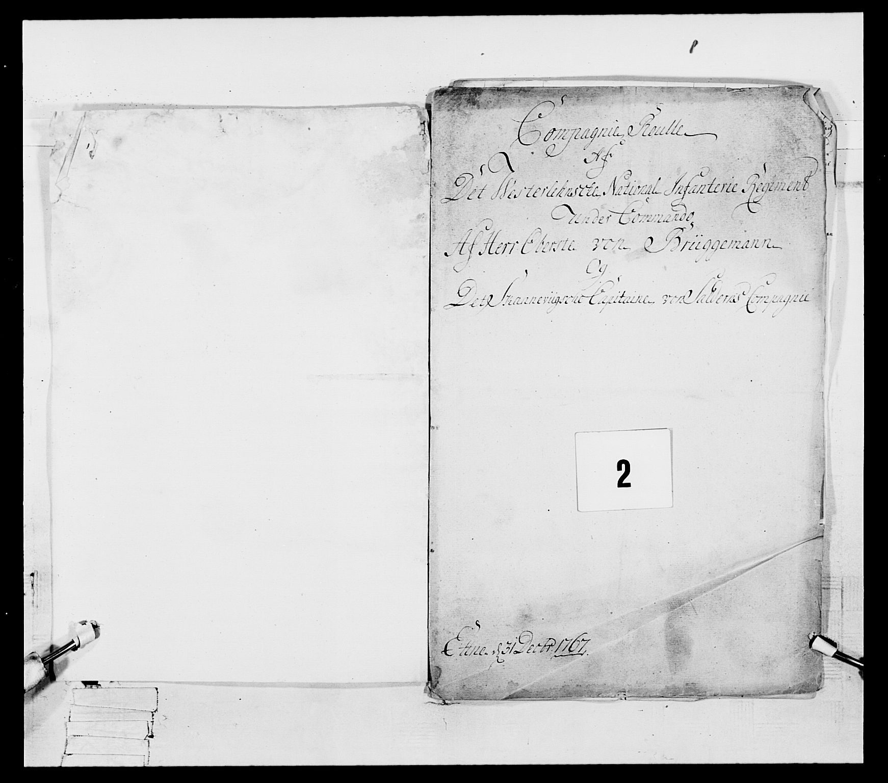 Generalitets- og kommissariatskollegiet, Det kongelige norske kommissariatskollegium, AV/RA-EA-5420/E/Eh/L0105: 2. Vesterlenske nasjonale infanteriregiment, 1766-1773, p. 15