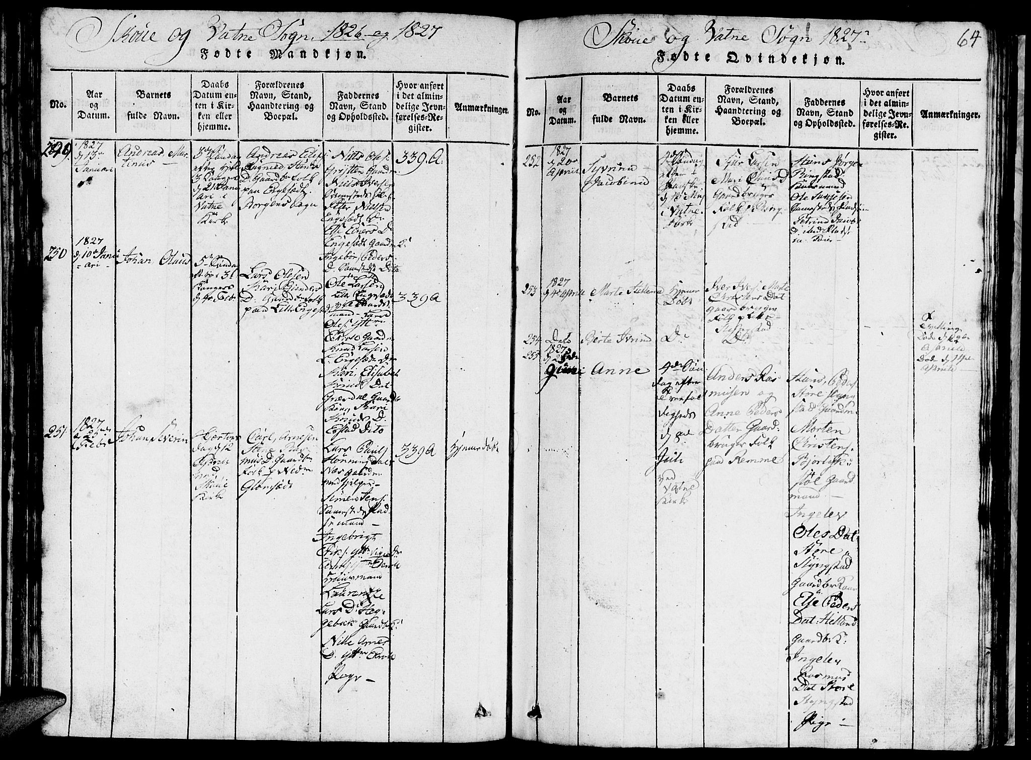 Ministerialprotokoller, klokkerbøker og fødselsregistre - Møre og Romsdal, AV/SAT-A-1454/524/L0360: Parish register (copy) no. 524C01, 1816-1830, p. 64