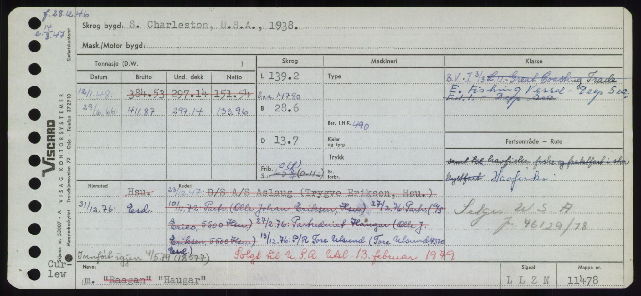 Sjøfartsdirektoratet med forløpere, Skipsmålingen, RA/S-1627/H/Hd/L0014: Fartøy, H-Havl, p. 389