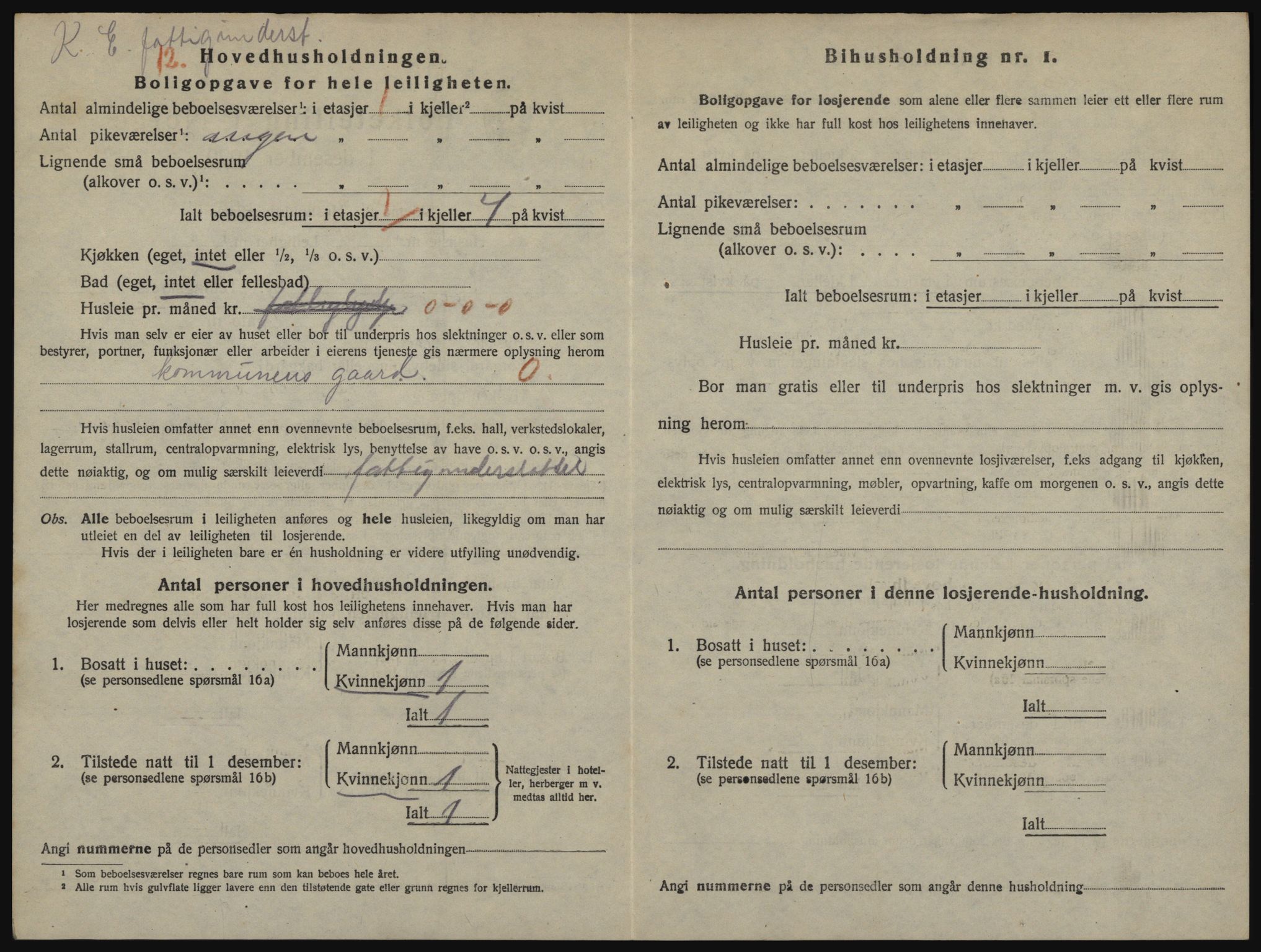 SATØ, 1920 census for Hammerfest, 1920, p. 1343
