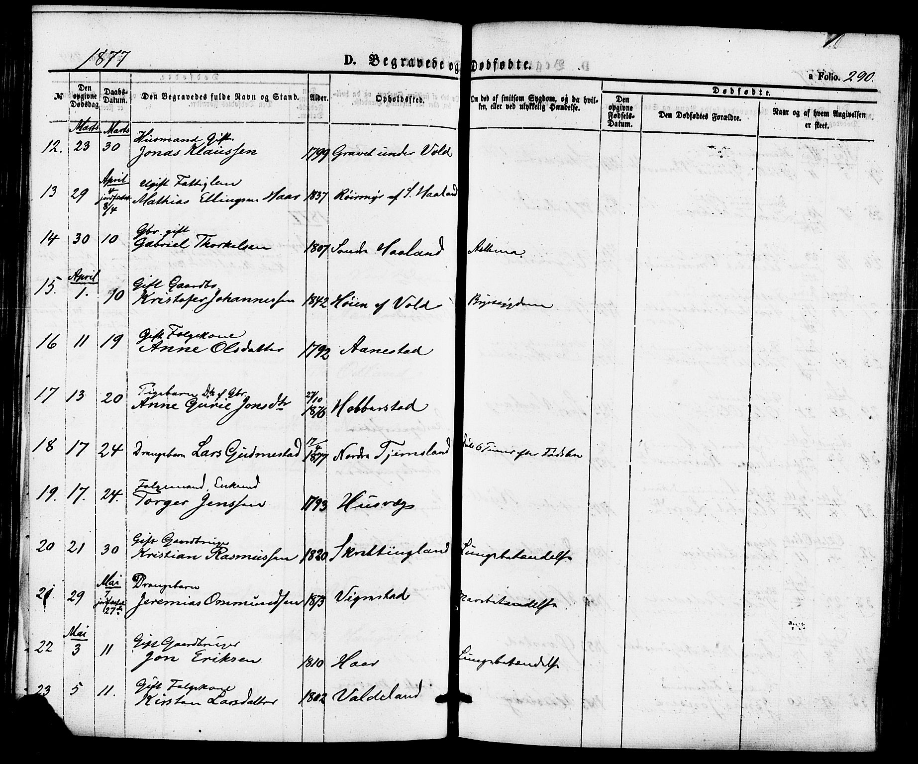 Hå sokneprestkontor, AV/SAST-A-101801/001/30BA/L0009: Parish register (official) no. A 8, 1855-1878, p. 290