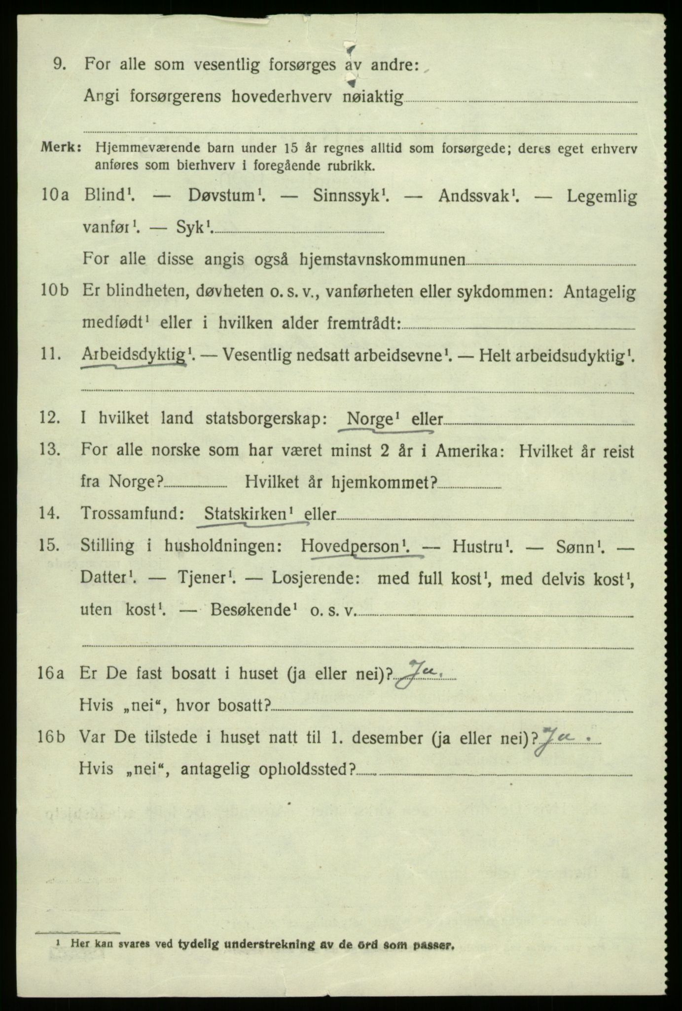 SAB, 1920 census for Fana, 1920, p. 19716