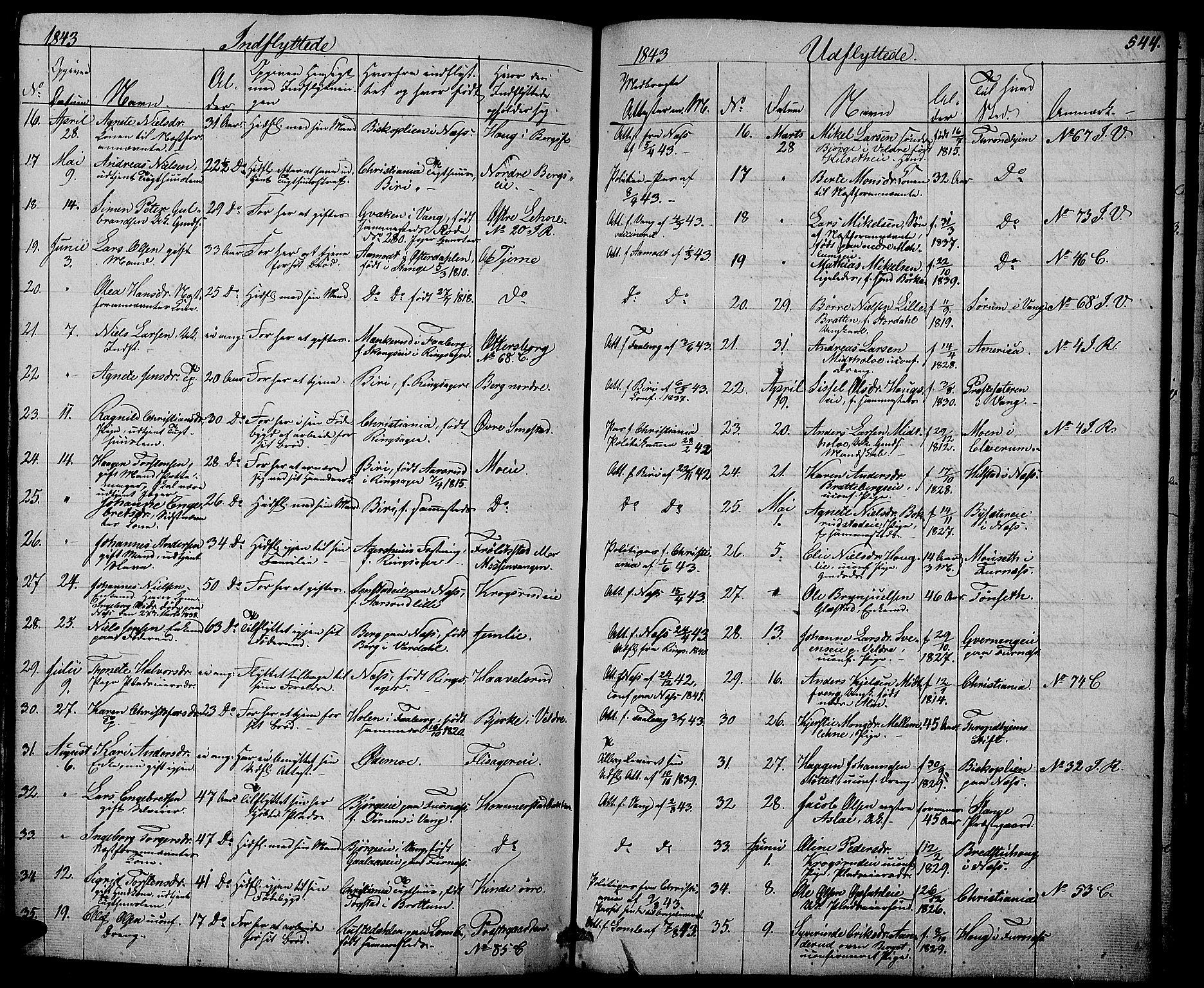 Ringsaker prestekontor, AV/SAH-PREST-014/L/La/L0005: Parish register (copy) no. 5, 1839-1850, p. 544