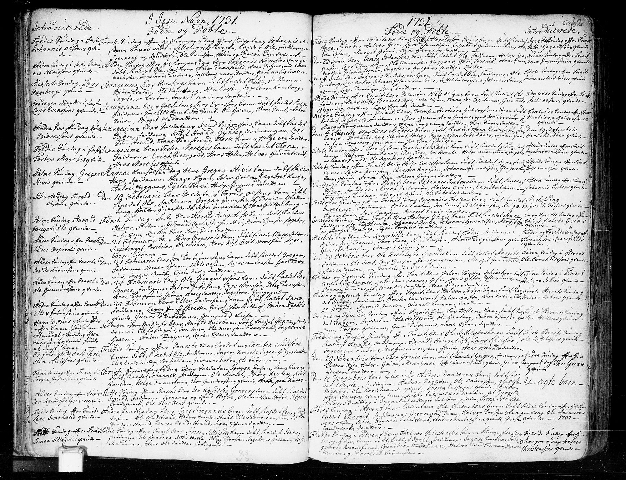 Heddal kirkebøker, SAKO/A-268/F/Fa/L0003: Parish register (official) no. I 3, 1723-1783, p. 62