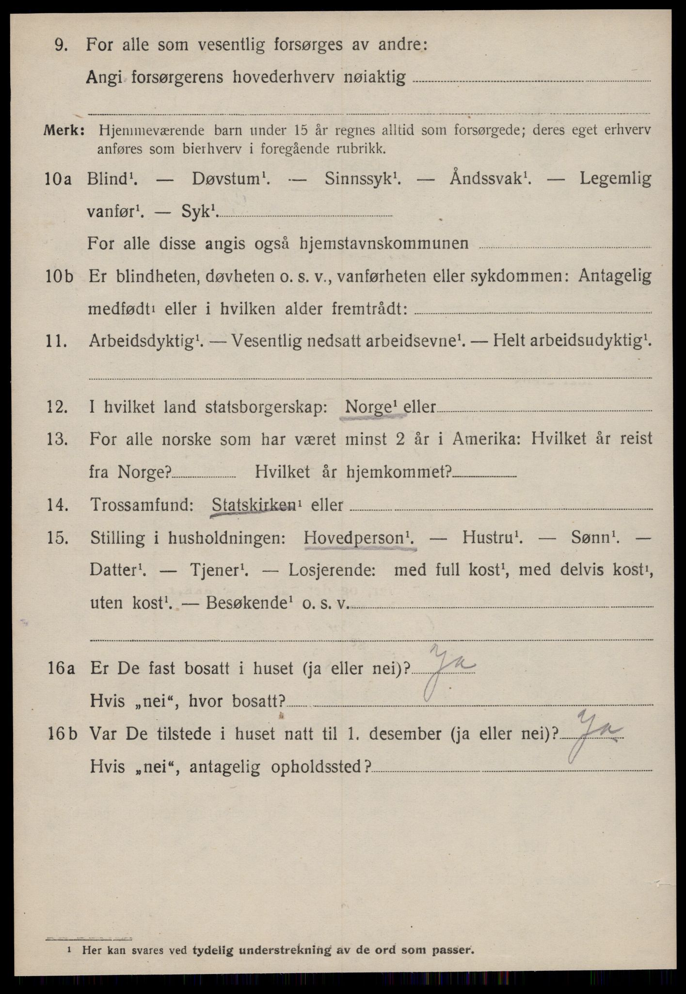 SAT, 1920 census for Edøy, 1920, p. 1809