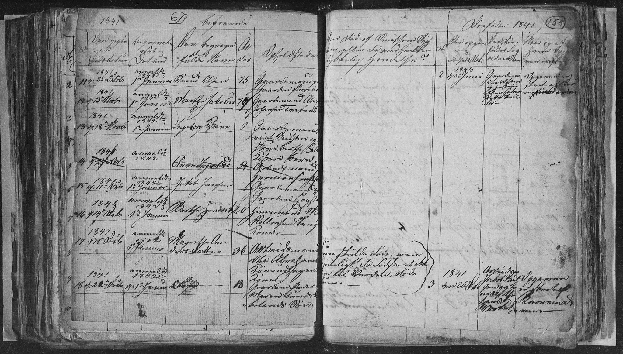 Siljan kirkebøker, SAKO/A-300/G/Ga/L0001: Parish register (copy) no. 1, 1827-1847, p. 155