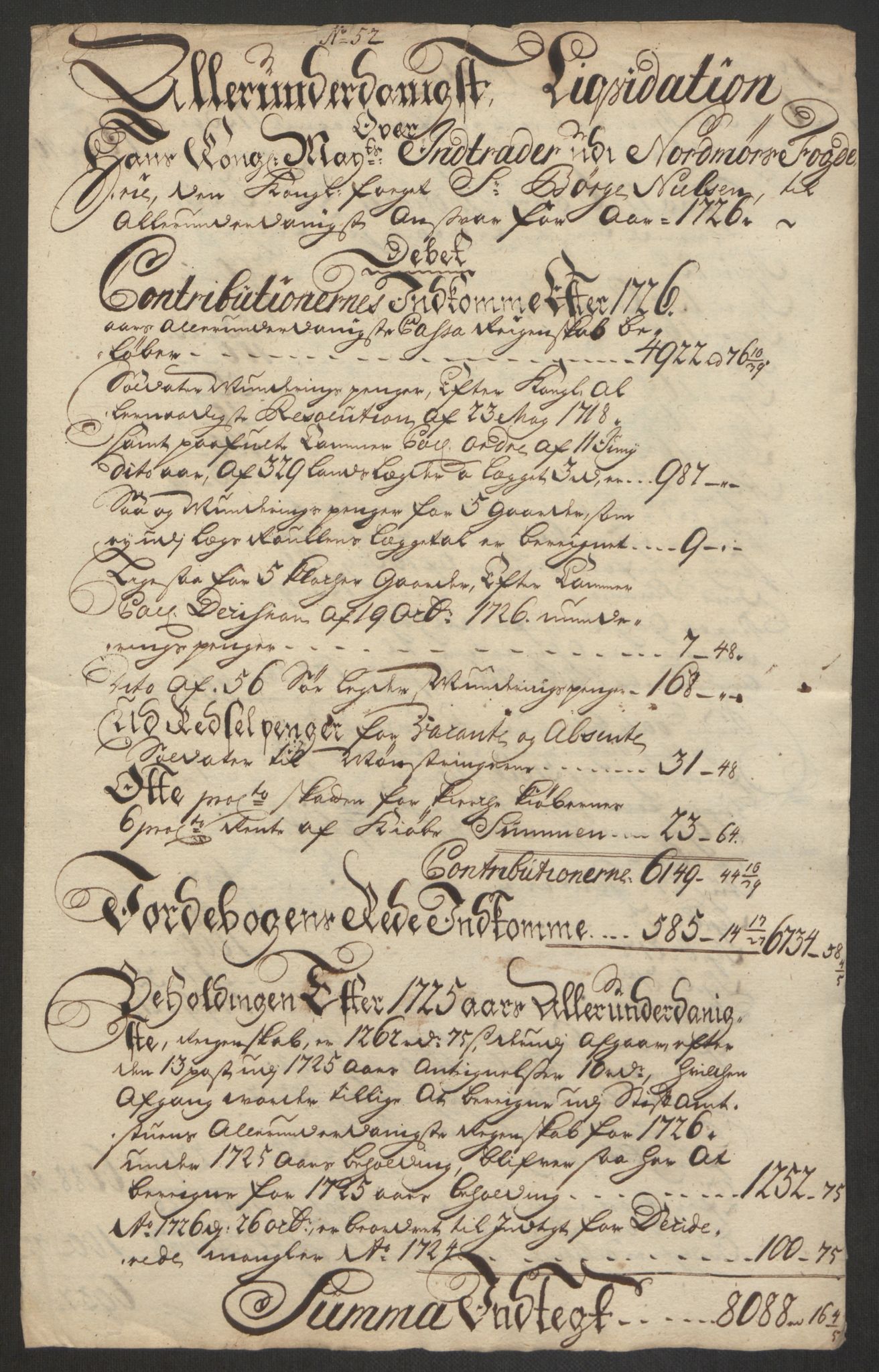 Rentekammeret inntil 1814, Reviderte regnskaper, Fogderegnskap, AV/RA-EA-4092/R56/L3759: Fogderegnskap Nordmøre, 1726, p. 286