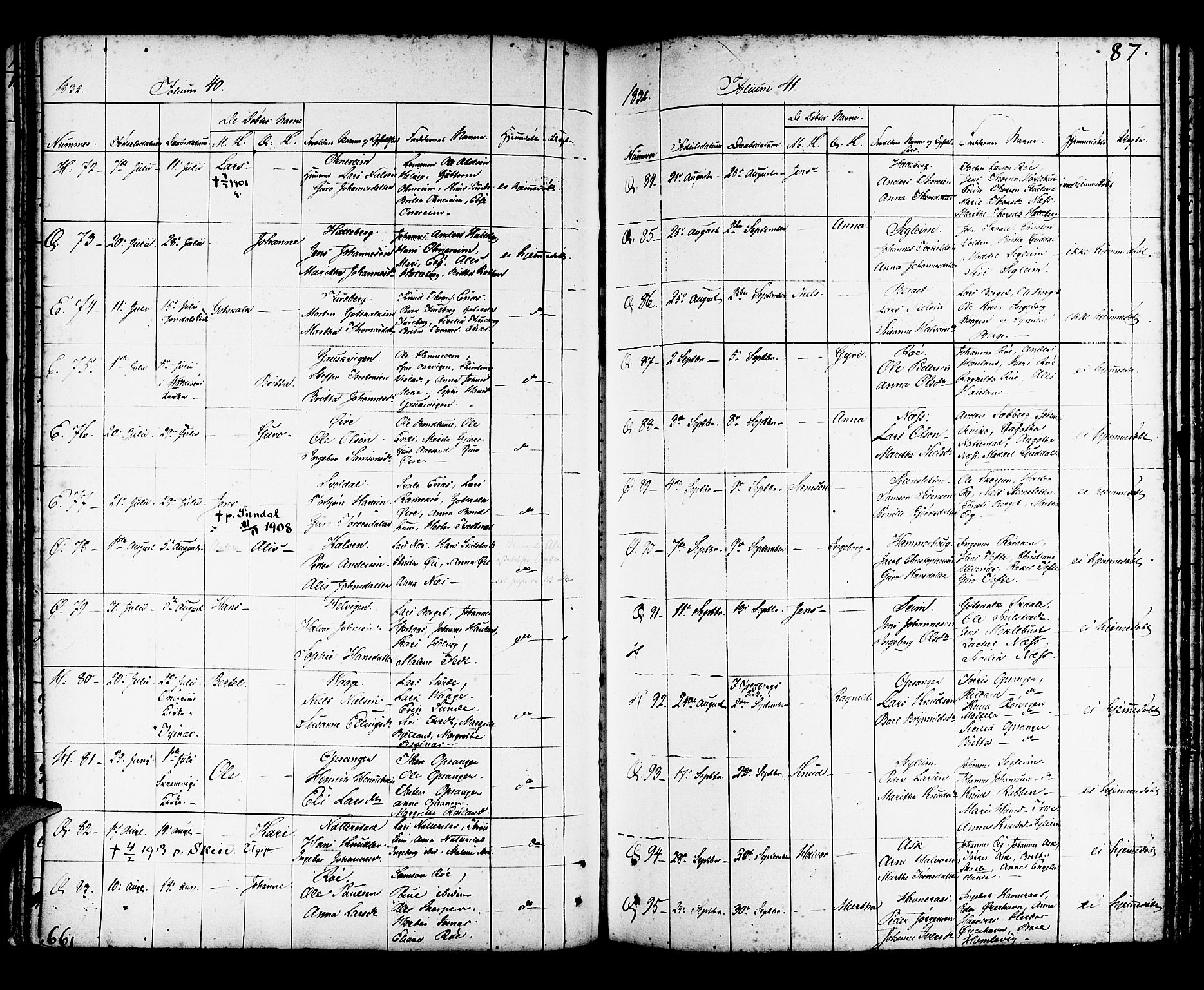 Kvinnherad sokneprestembete, SAB/A-76401/H/Haa: Parish register (official) no. A 5, 1811-1835, p. 87