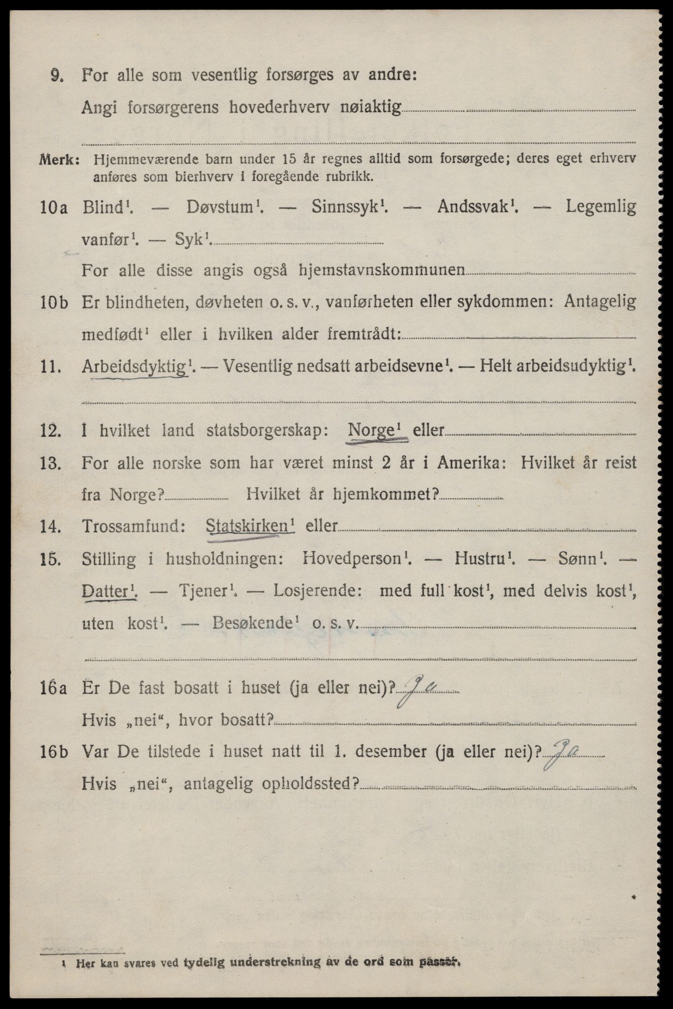 SAST, 1920 census for Vats, 1920, p. 1450