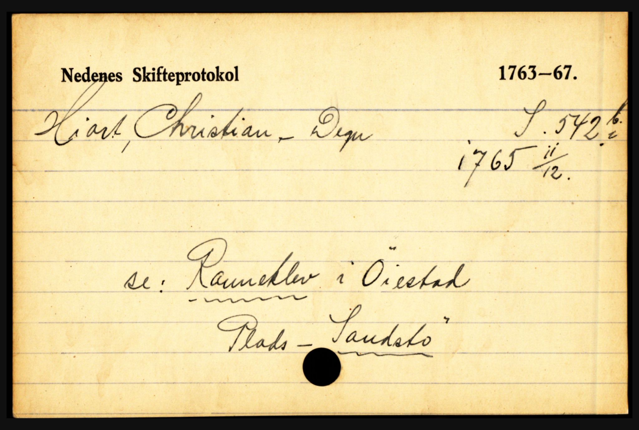 Nedenes sorenskriveri før 1824, AV/SAK-1221-0007/H, p. 12135