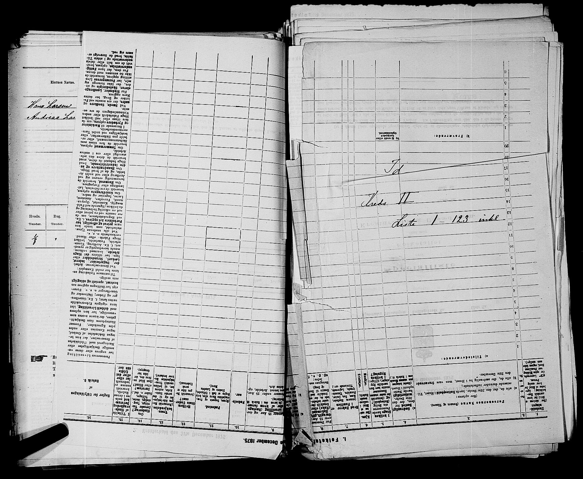 RA, 1875 census for 0117P Idd, 1875, p. 158