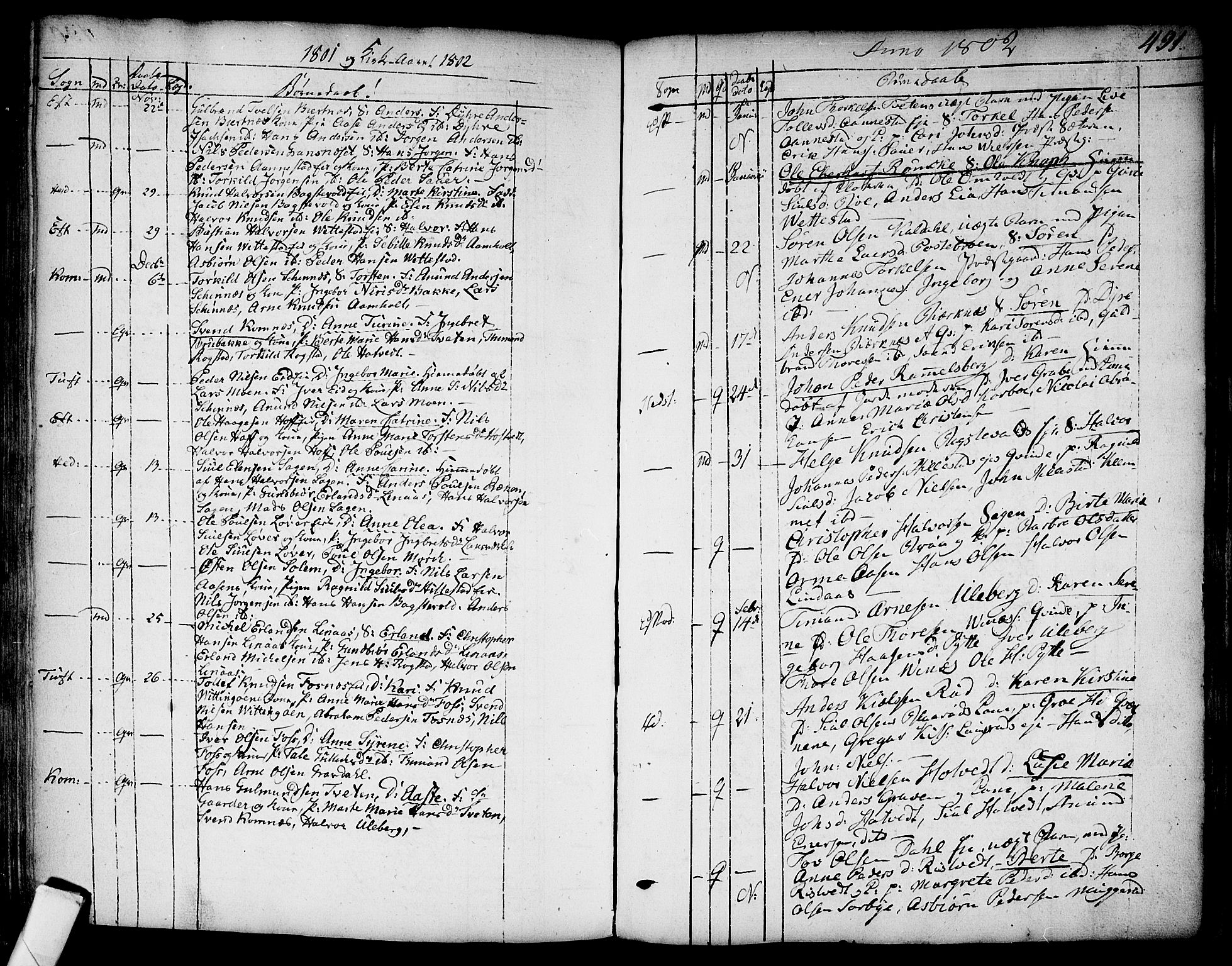 Sandsvær kirkebøker, SAKO/A-244/F/Fa/L0002a: Parish register (official) no. I 2, 1725-1809, p. 491