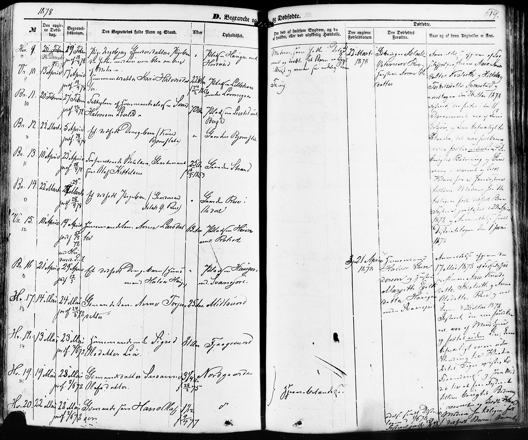 Kviteseid kirkebøker, AV/SAKO-A-276/F/Fa/L0007: Parish register (official) no. I 7, 1859-1881, p. 519