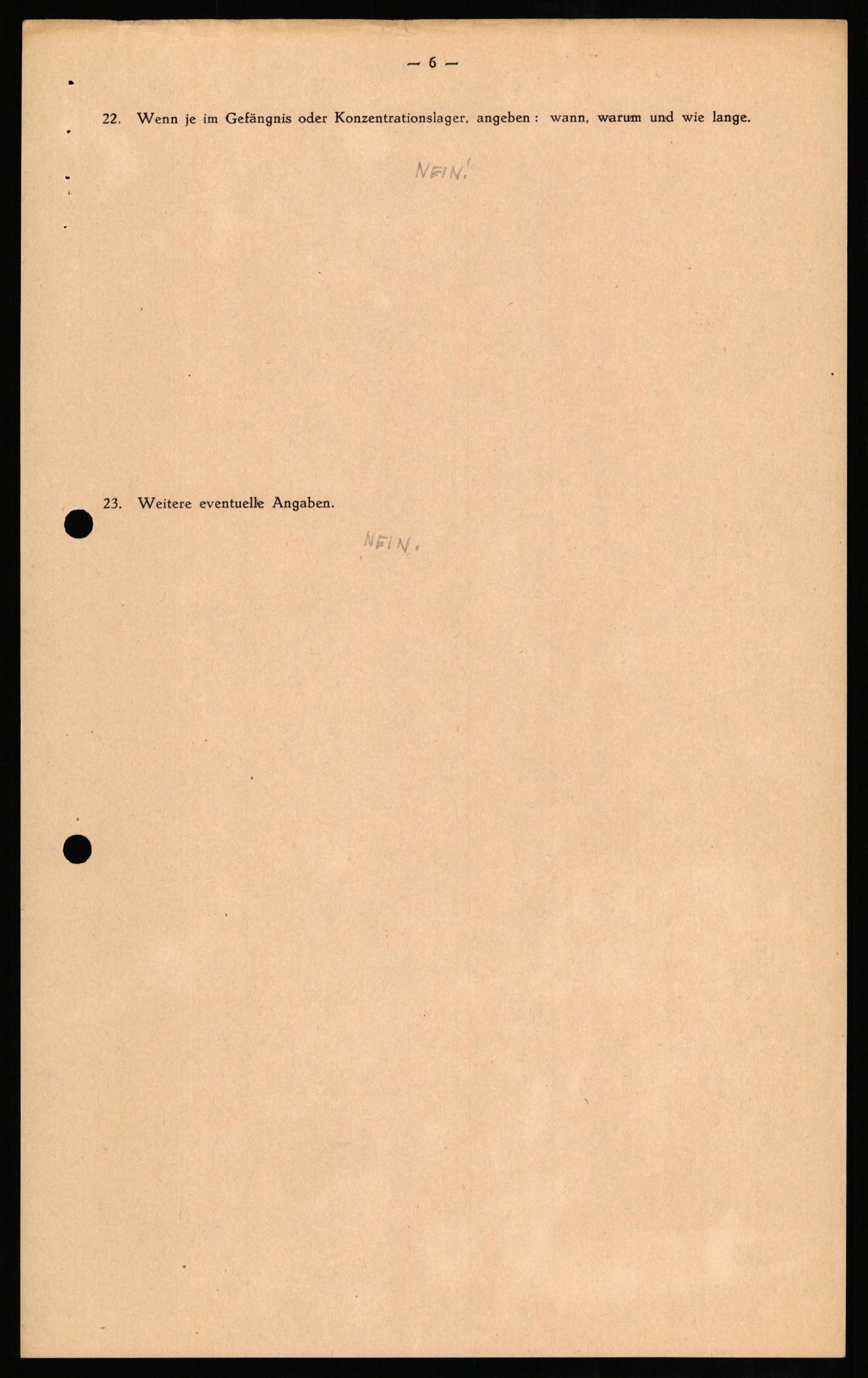 Forsvaret, Forsvarets overkommando II, AV/RA-RAFA-3915/D/Db/L0013: CI Questionaires. Tyske okkupasjonsstyrker i Norge. Tyskere., 1945-1946, p. 115