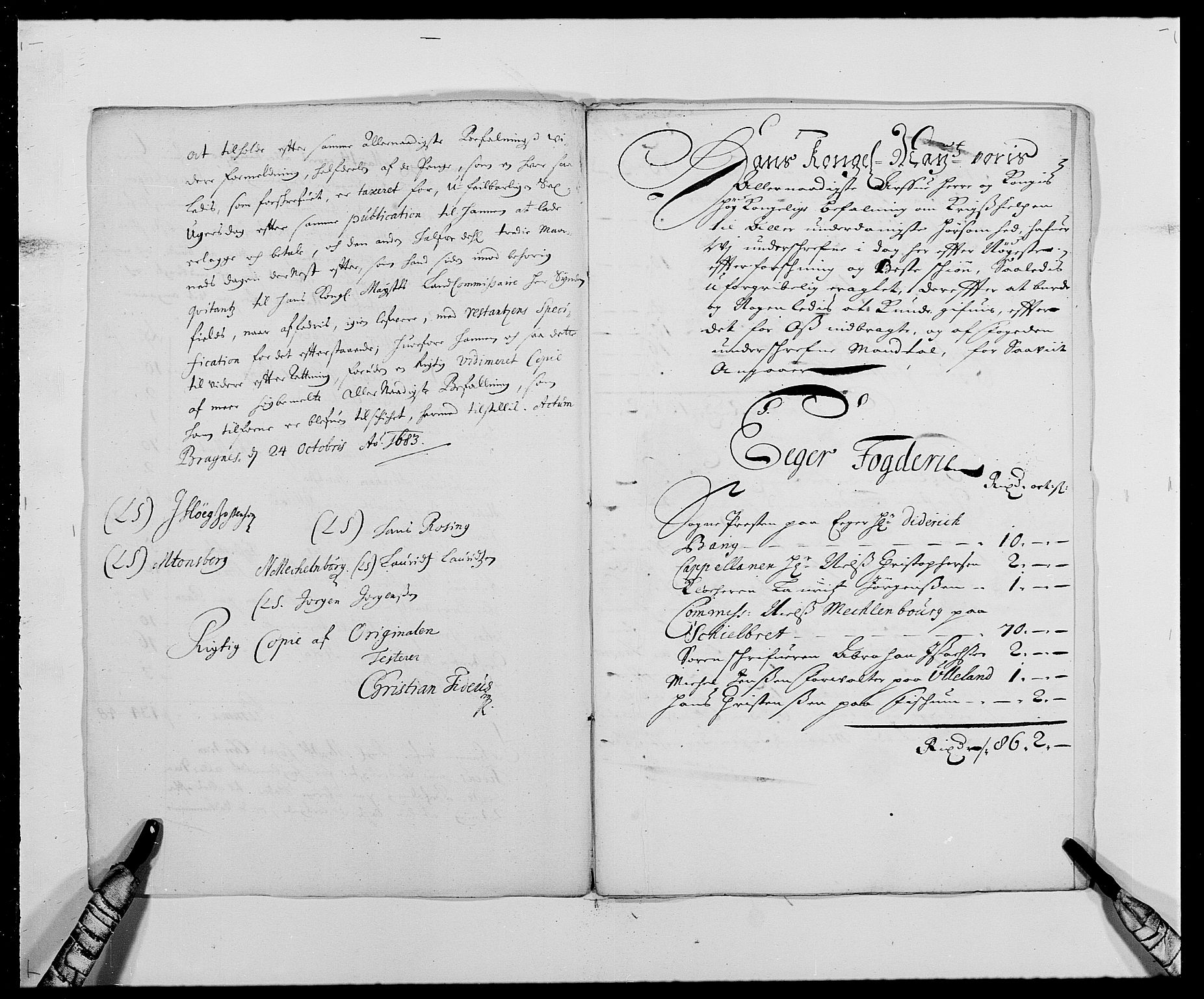Rentekammeret inntil 1814, Reviderte regnskaper, Fogderegnskap, AV/RA-EA-4092/R26/L1684: Fogderegnskap Eiker, 1679-1686, p. 417
