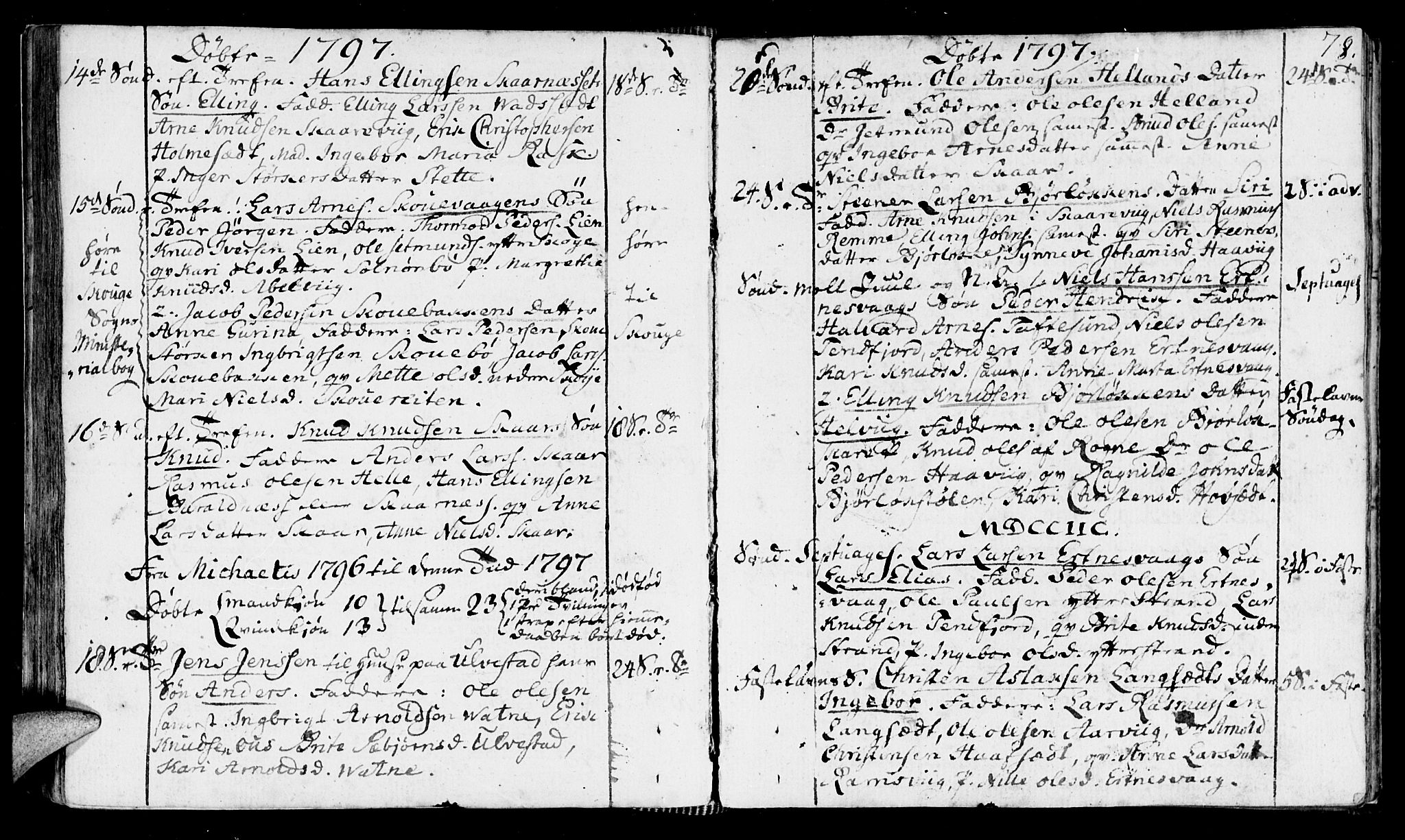 Ministerialprotokoller, klokkerbøker og fødselsregistre - Møre og Romsdal, AV/SAT-A-1454/525/L0372: Parish register (official) no. 525A02, 1778-1817, p. 78