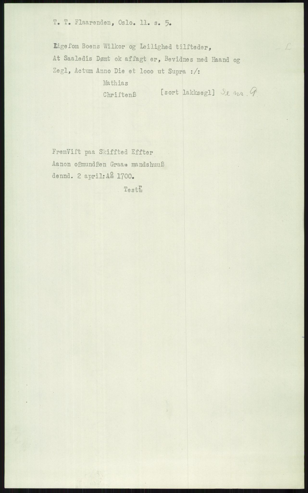 Samlinger til kildeutgivelse, Diplomavskriftsamlingen, AV/RA-EA-4053/H/Ha, p. 1975