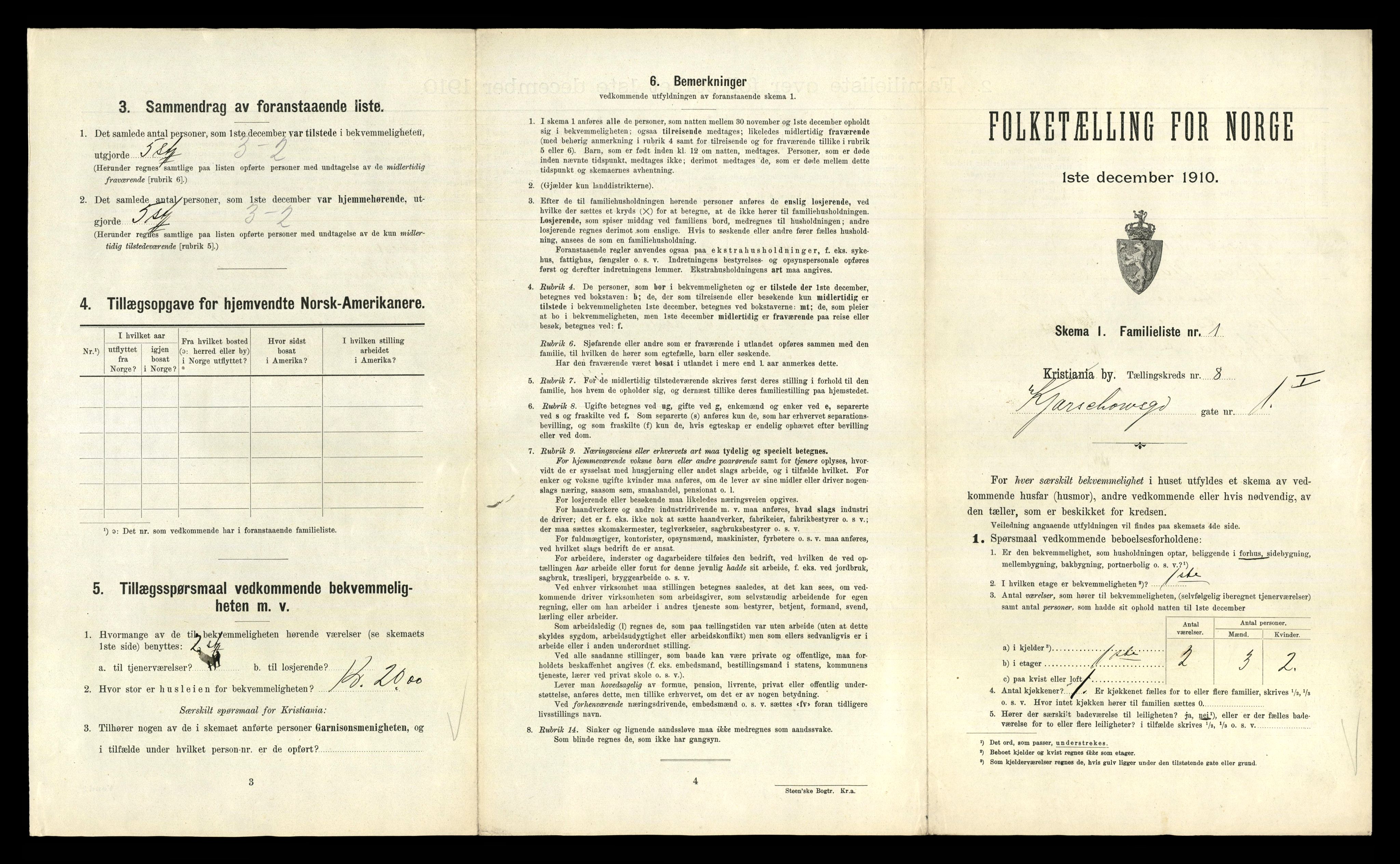 RA, 1910 census for Kristiania, 1910, p. 48343