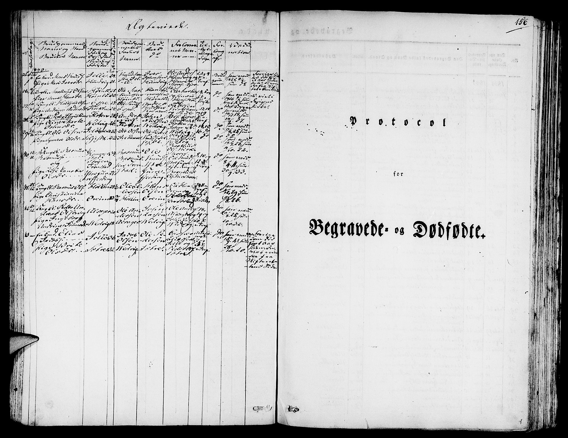 Eid sokneprestembete, SAB/A-82301/H/Haa/Haaa/L0006: Parish register (official) no. A 6, 1831-1843, p. 156