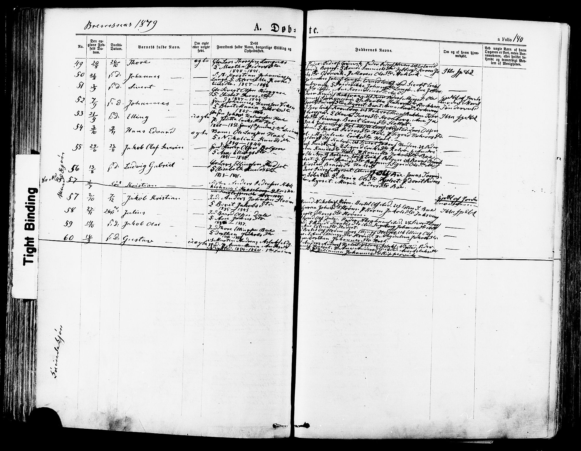 Ministerialprotokoller, klokkerbøker og fødselsregistre - Møre og Romsdal, SAT/A-1454/568/L0806: Parish register (official) no. 568A12 /3, 1878-1884, p. 140