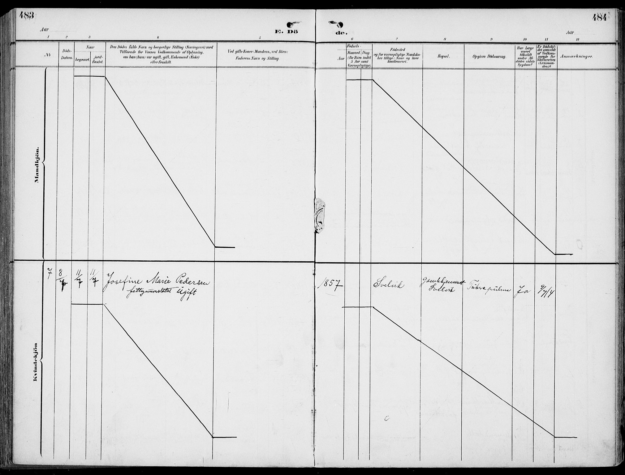 Strømm kirkebøker, AV/SAKO-A-322/F/Fb/L0002: Parish register (official) no. II 2, 1900-1919, p. 483-484