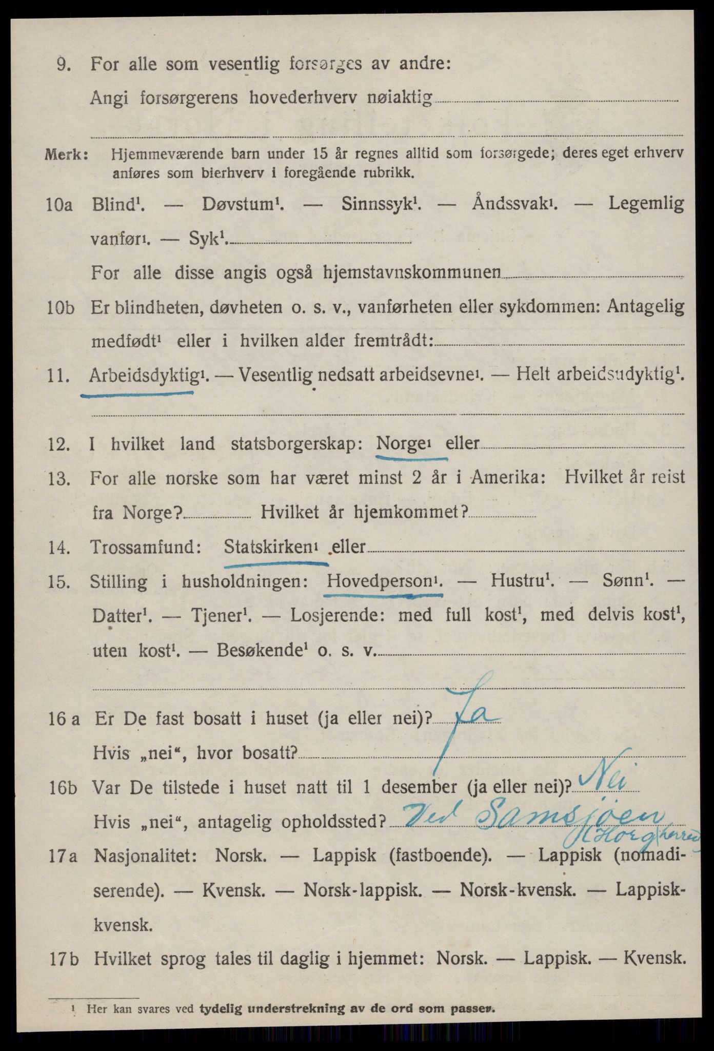 SAT, 1920 census for Horg, 1920, p. 3035