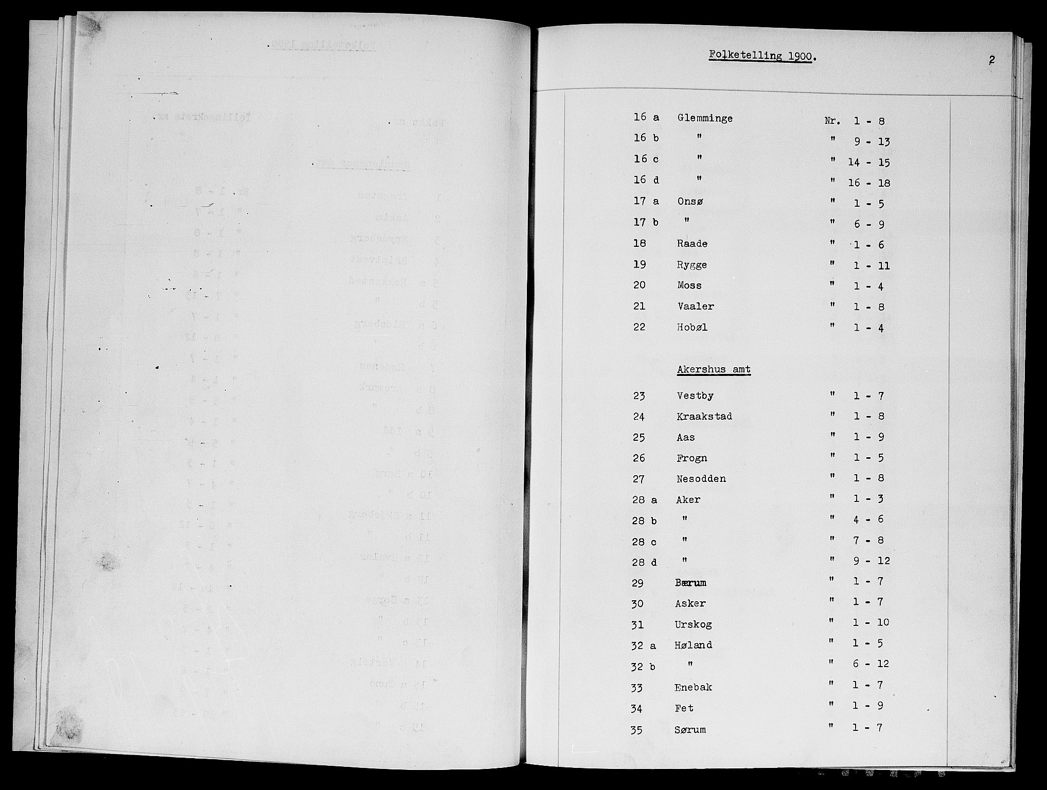 SAO, 1900 census for Høland, 1900