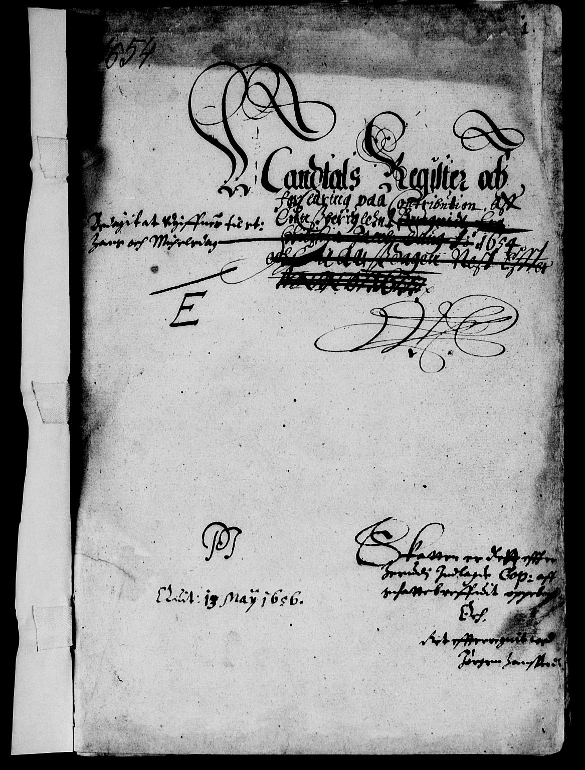 Rentekammeret inntil 1814, Reviderte regnskaper, Lensregnskaper, AV/RA-EA-5023/R/Rb/Rbo/L0032: Tønsberg len, 1653-1656