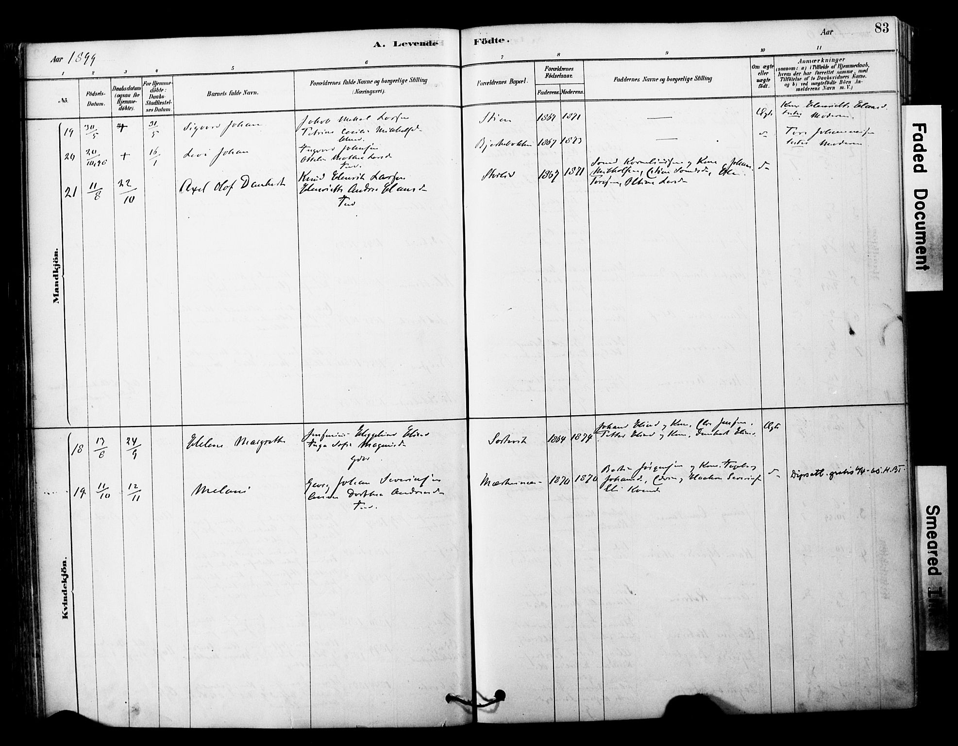 Tranøy sokneprestkontor, SATØ/S-1313/I/Ia/Iaa/L0011kirke: Parish register (official) no. 11, 1878-1904, p. 83