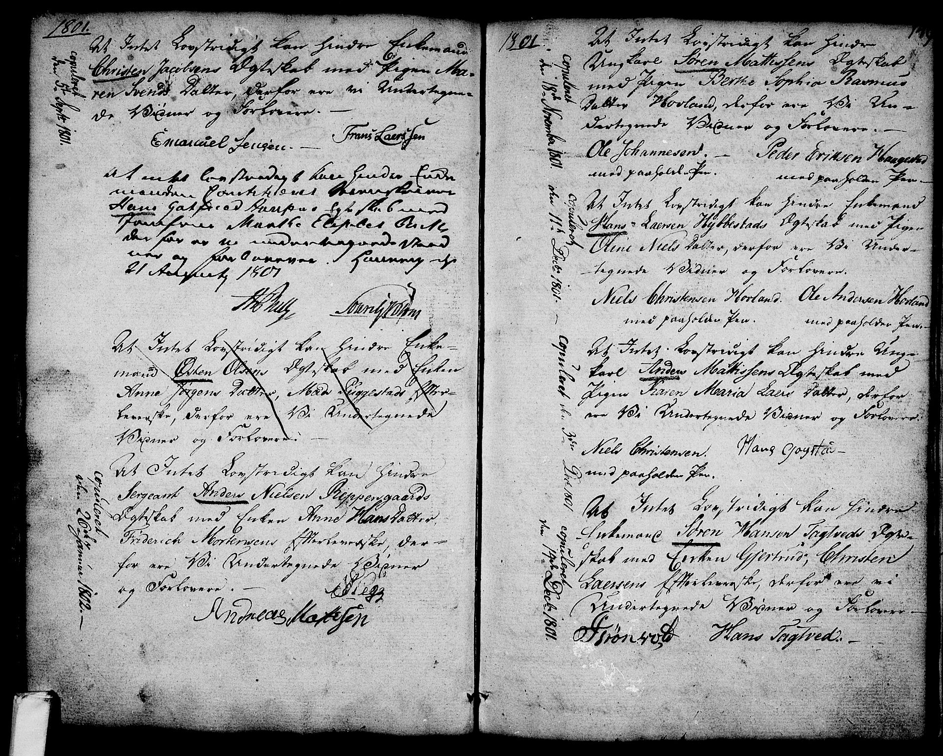 Larvik kirkebøker, SAKO/A-352/G/Ga/L0001: Parish register (copy) no. I 1, 1785-1807, p. 149