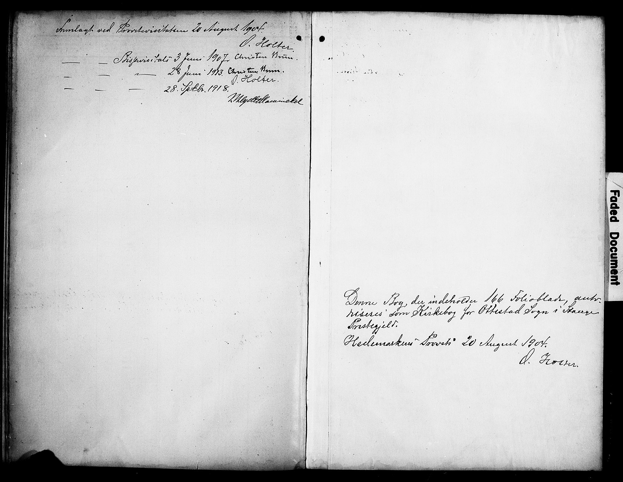 Stange prestekontor, SAH/PREST-002/K/L0022: Parish register (official) no. 22, 1903-1914