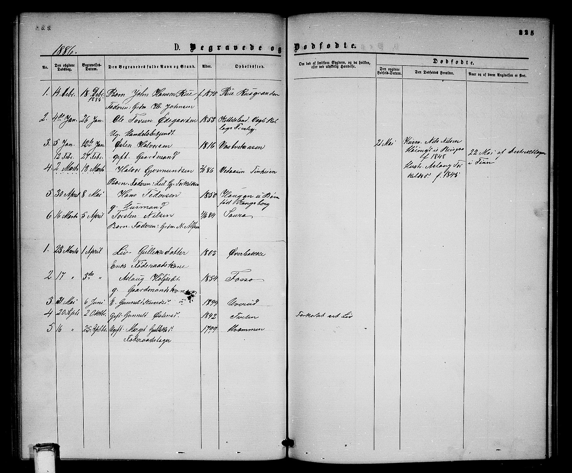 Gransherad kirkebøker, SAKO/A-267/G/Gb/L0002: Parish register (copy) no. II 2, 1860-1886, p. 225
