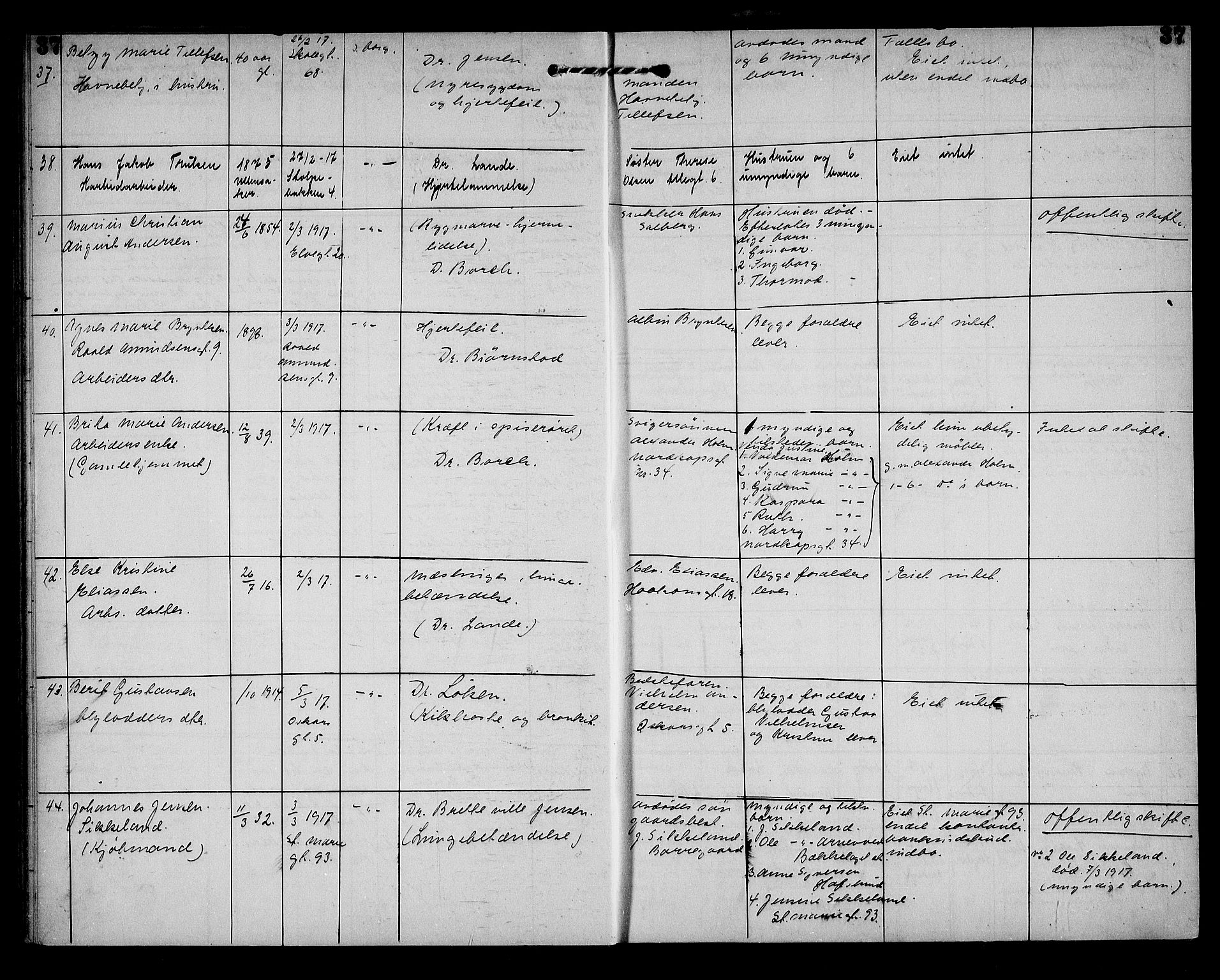 Sarpsborg byfogd, AV/SAO-A-10864/H/Ha/Haa/L0003: Dødsfallsprotokoll, 1915-1930, p. 37