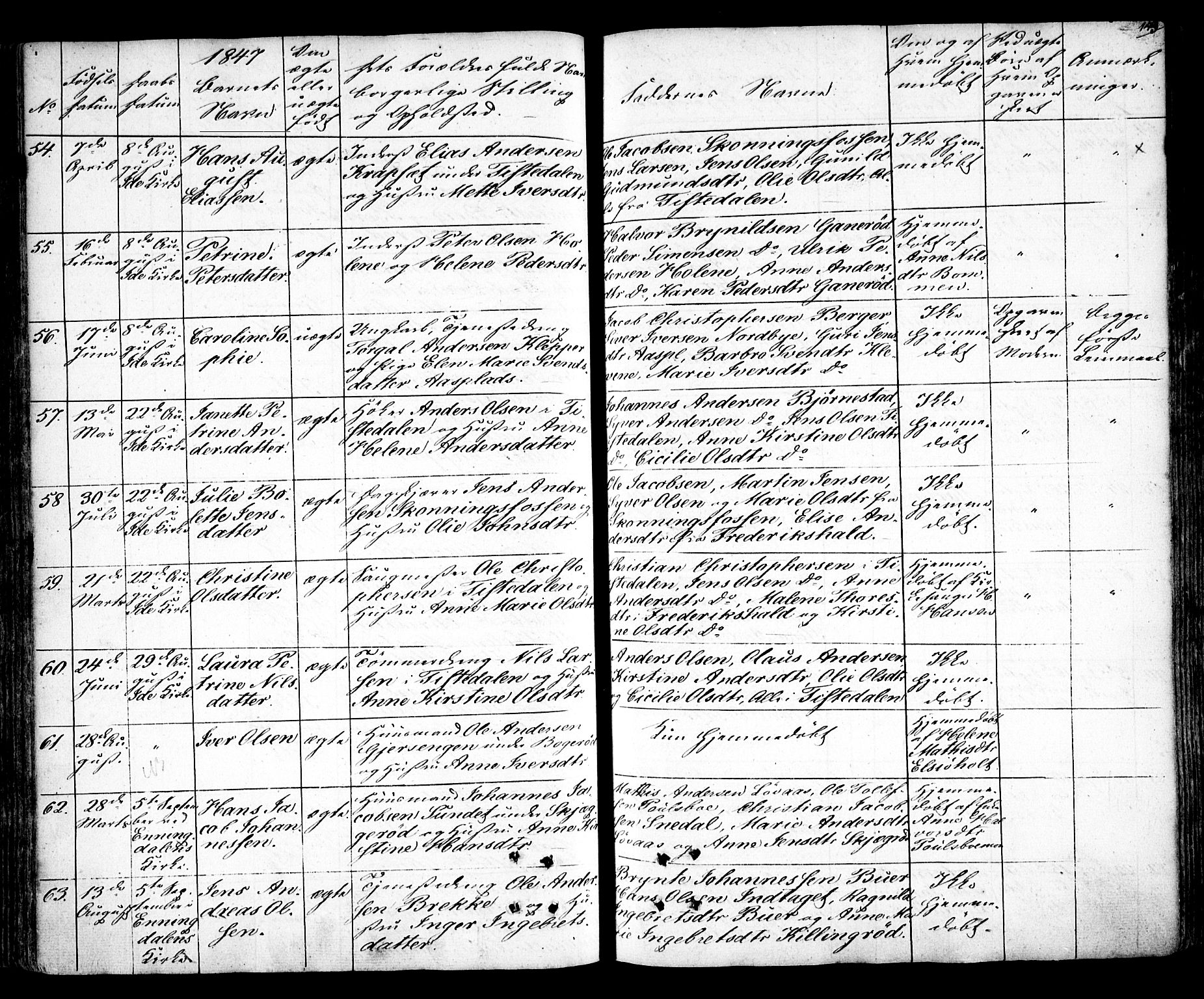 Idd prestekontor Kirkebøker, SAO/A-10911/F/Fc/L0003: Parish register (official) no. III 3, 1832-1847, p. 143