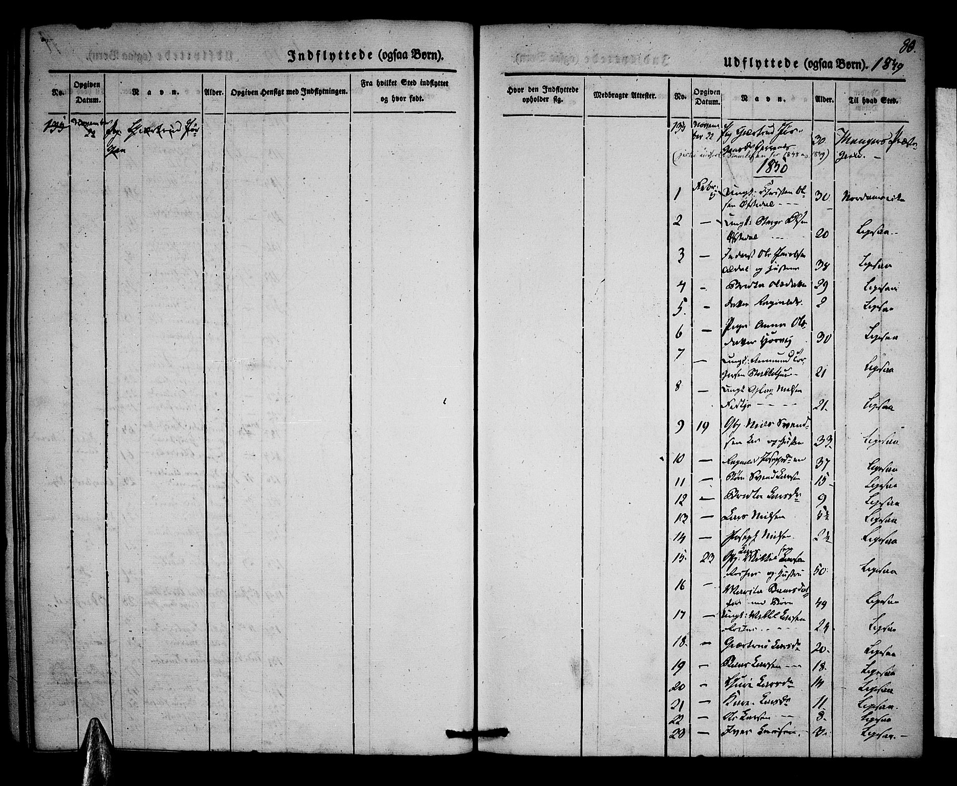 Voss sokneprestembete, SAB/A-79001/H/Haa: Parish register (official) no. A 15, 1845-1855, p. 80