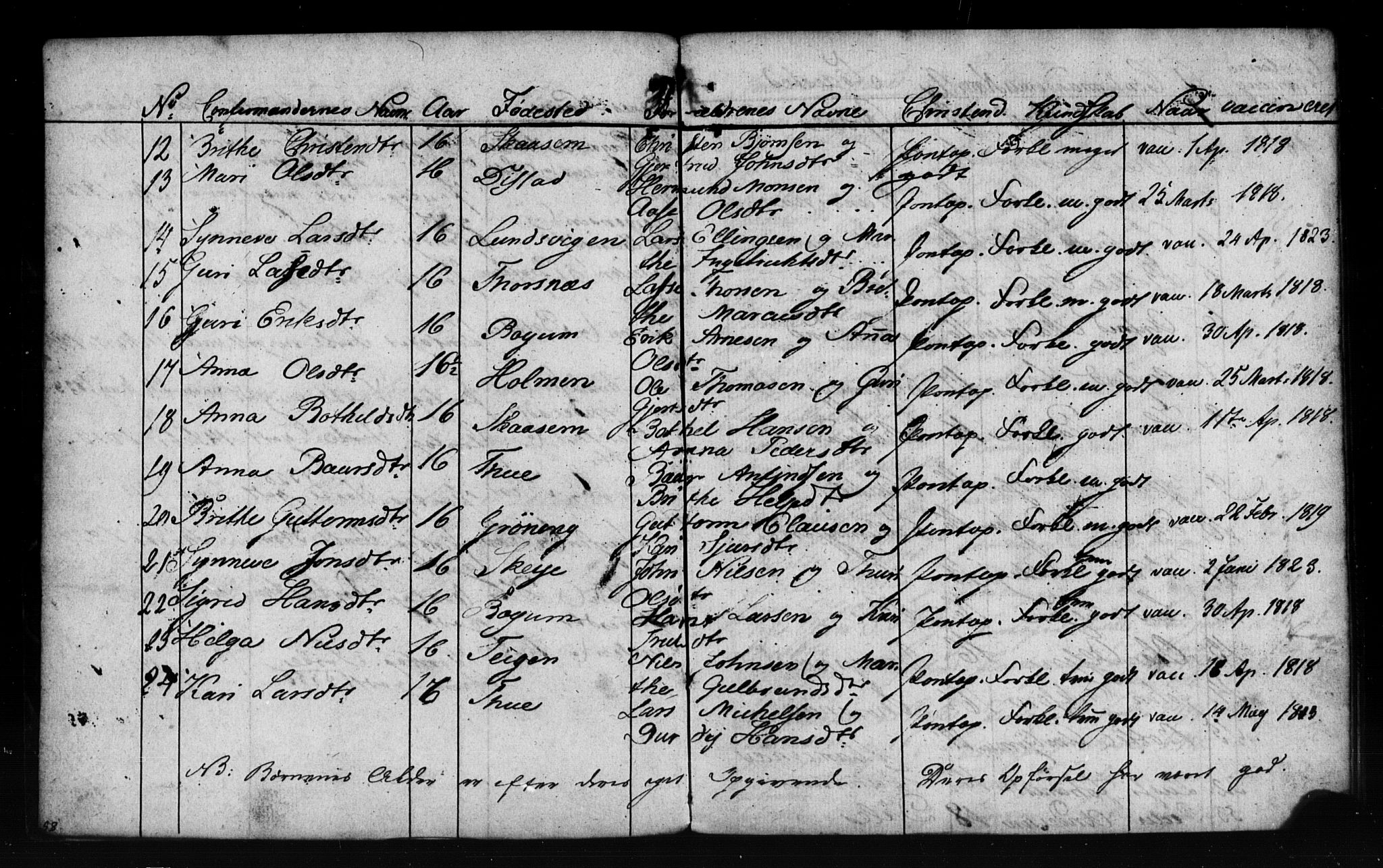 Leikanger sokneprestembete, AV/SAB-A-81001: Curate's parish register no. A 1A, 1833-1838, p. 84-85