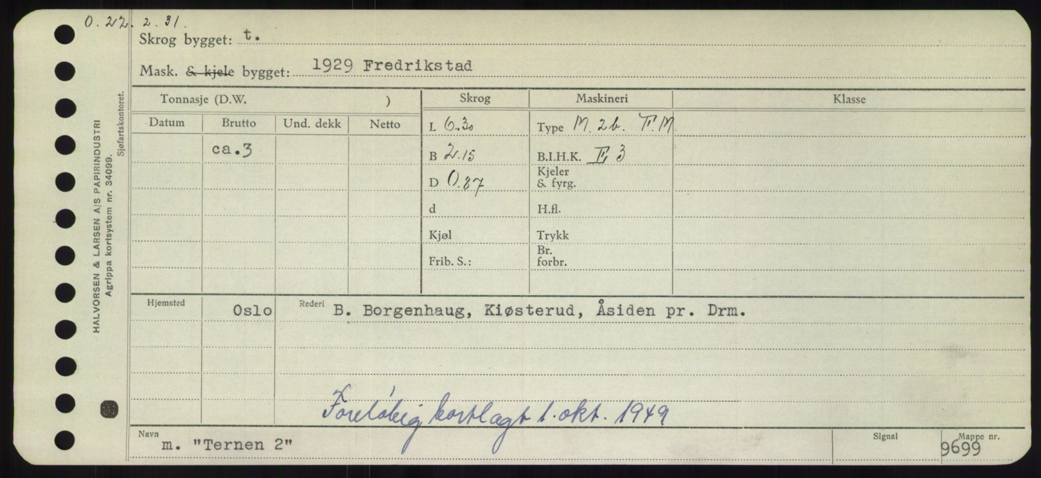 Sjøfartsdirektoratet med forløpere, Skipsmålingen, RA/S-1627/H/Hd/L0038: Fartøy, T-Th, p. 493