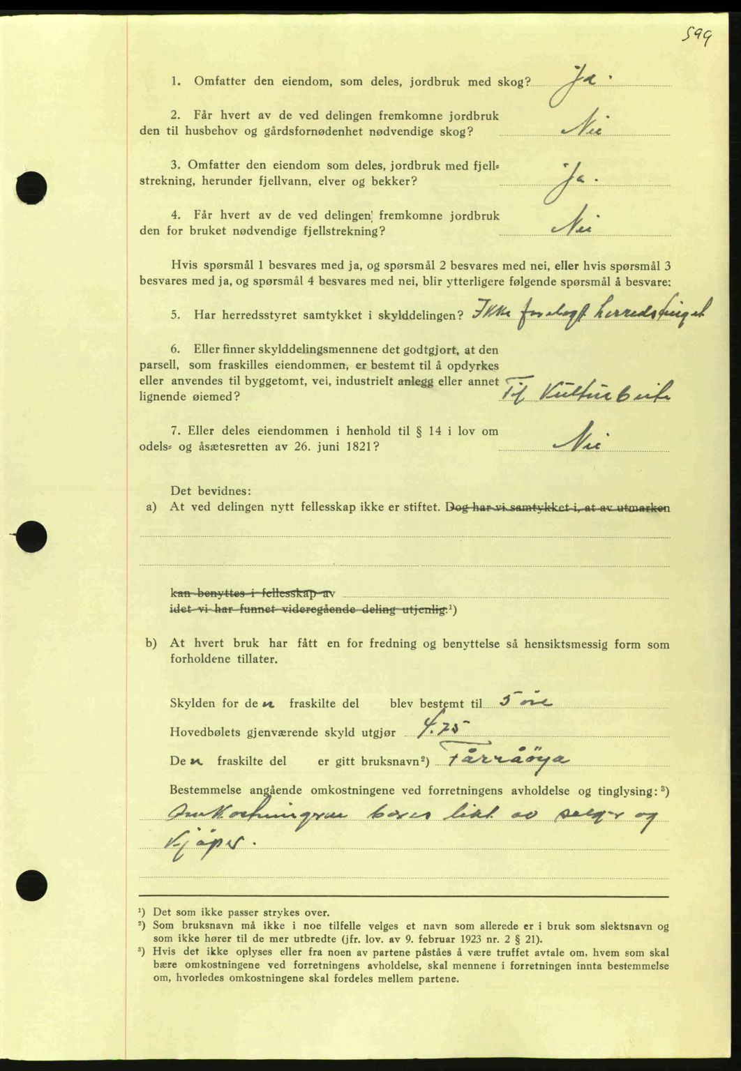 Nordmøre sorenskriveri, AV/SAT-A-4132/1/2/2Ca: Mortgage book no. A95, 1943-1943, Diary no: : 1685/1943