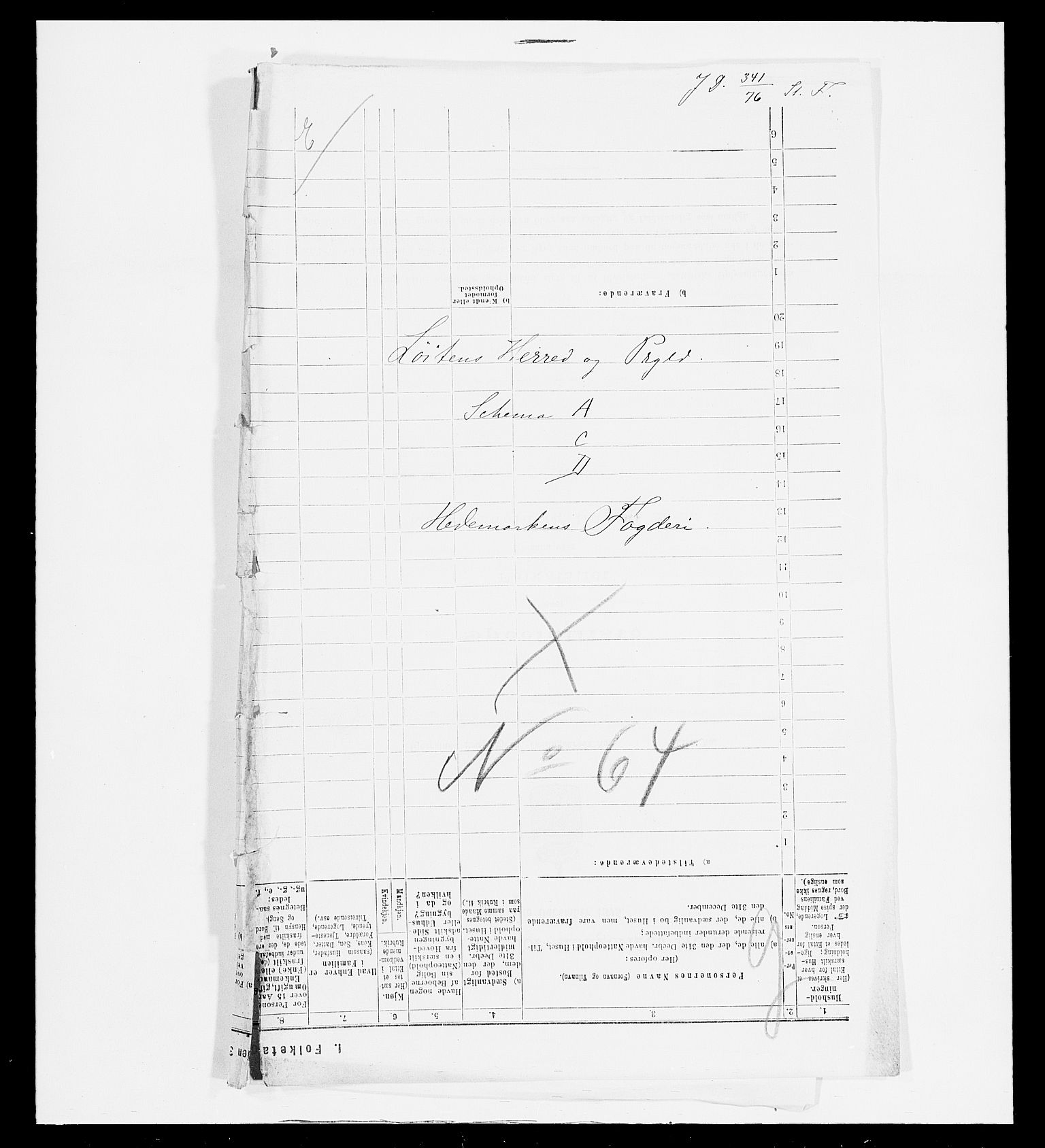 SAH, 1875 census for 0415P Løten, 1875, p. 16