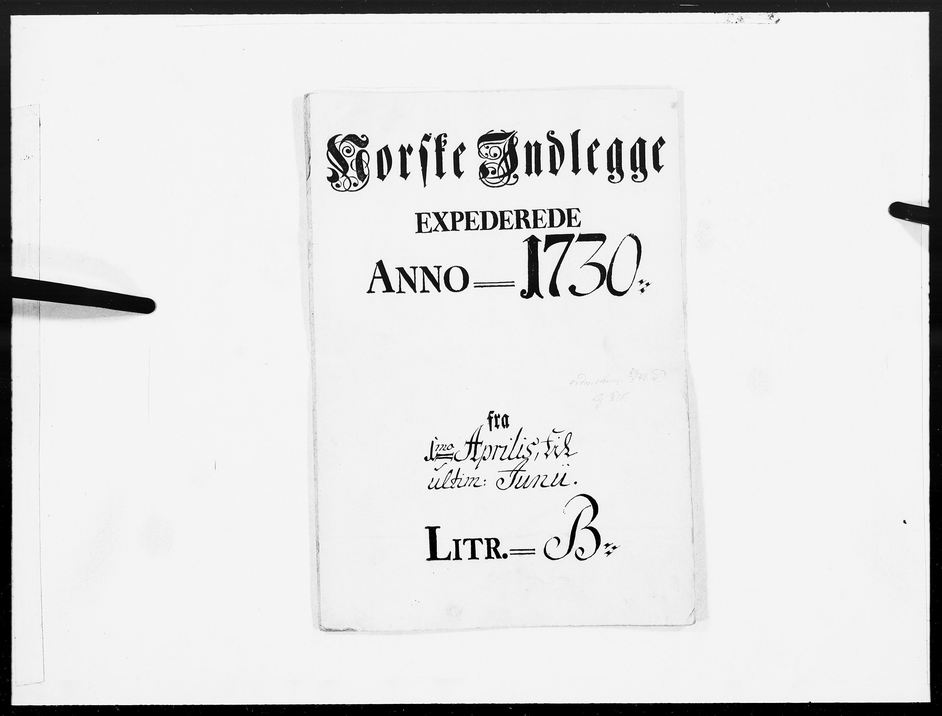 Danske Kanselli 1572-1799, AV/RA-EA-3023/F/Fc/Fcc/Fcca/L0106: Norske innlegg 1572-1799, 1730, p. 234